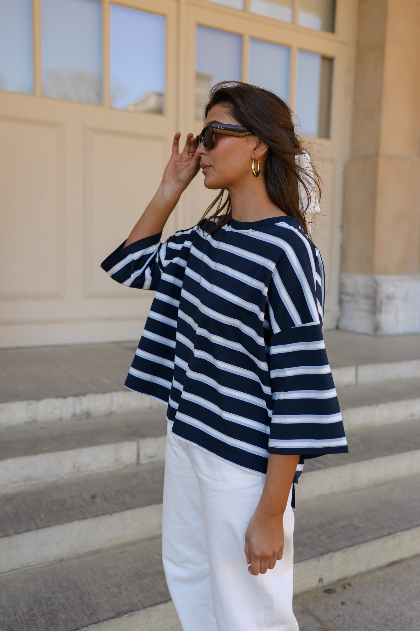 Blue Striped Isora T-Shirt