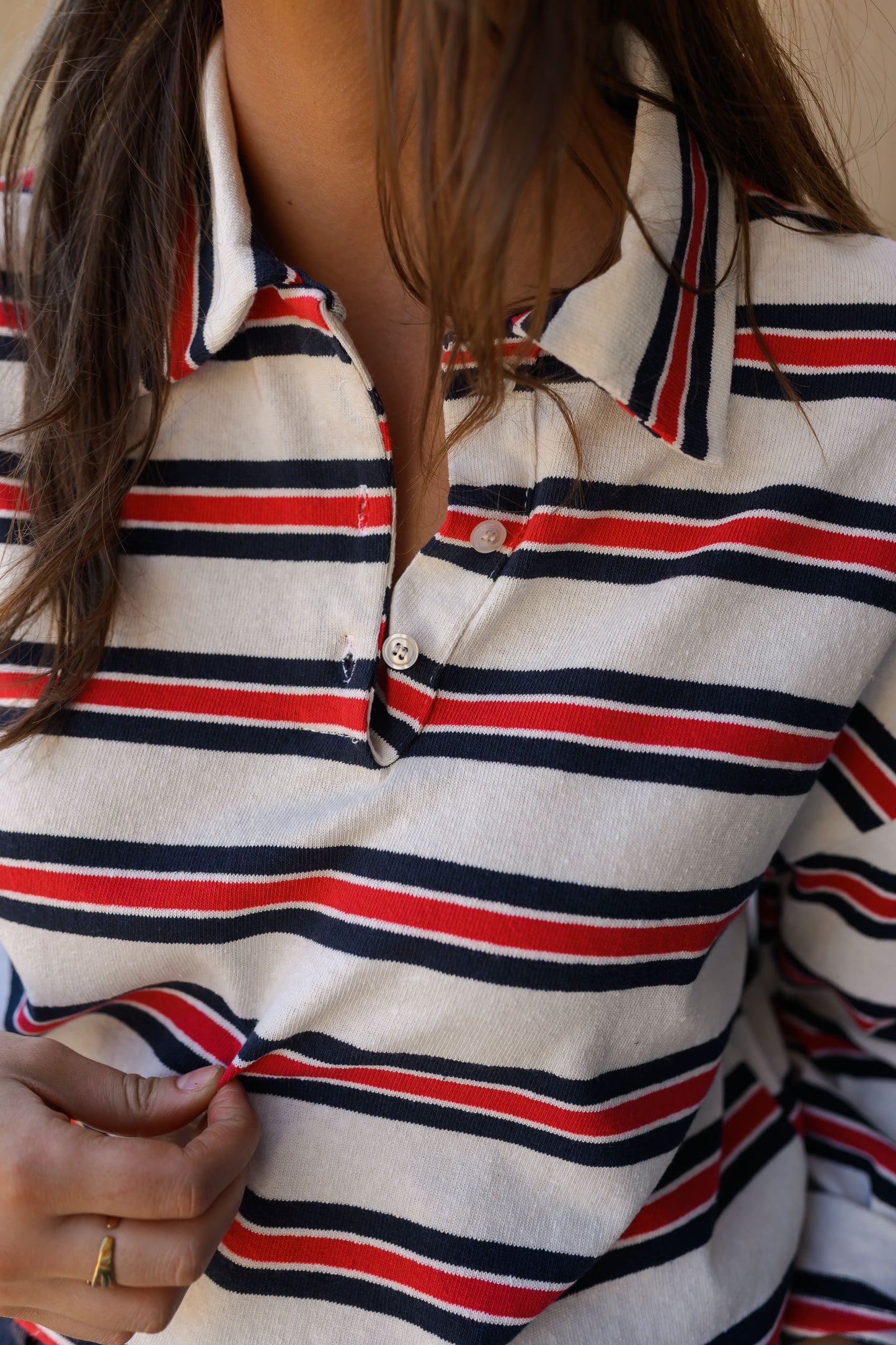 Blue Striped Marceau Polo