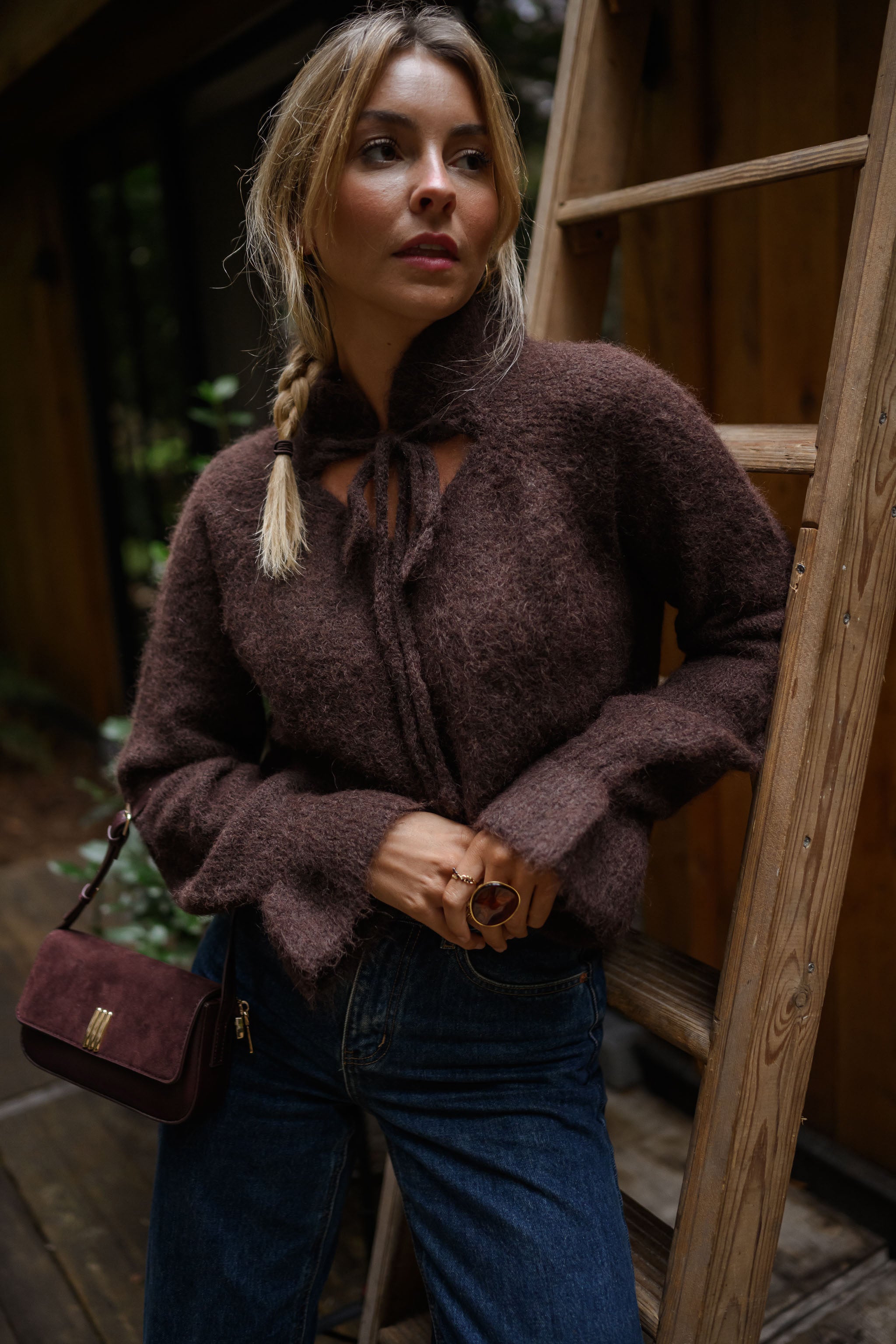 Brown Harper Sweater