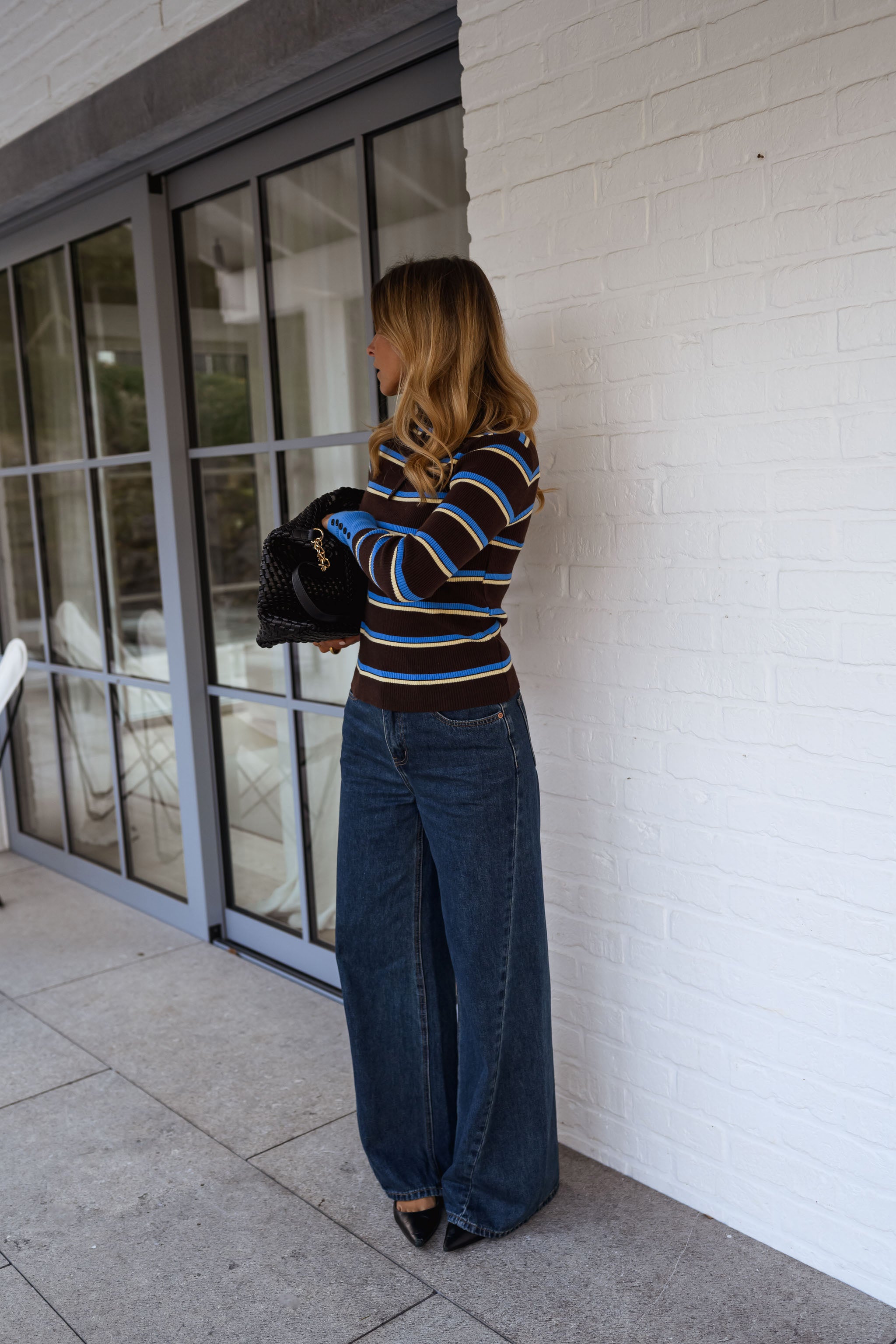 Brown Striped Haven Sweater