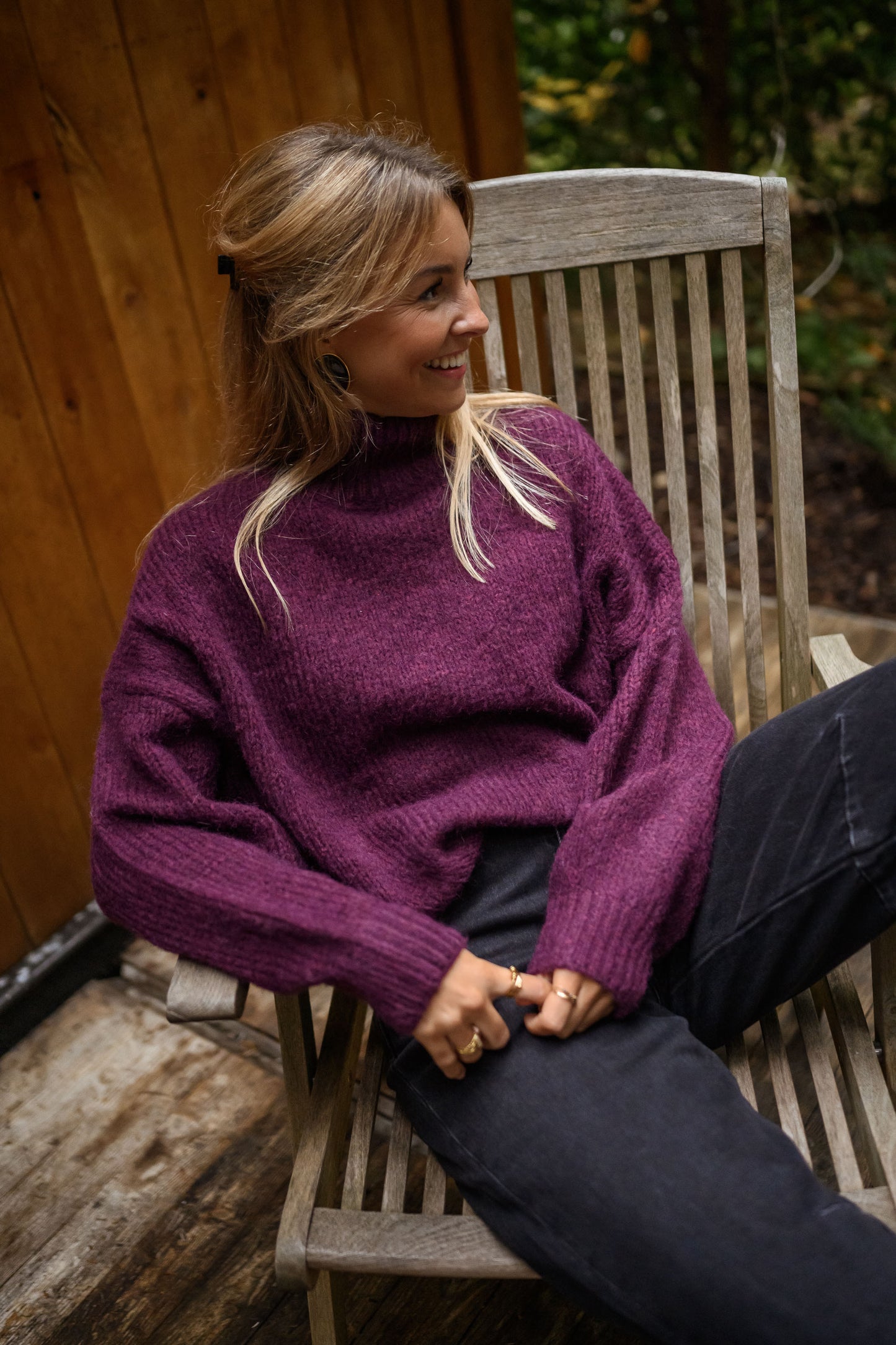 Burgundy Angele Sweater