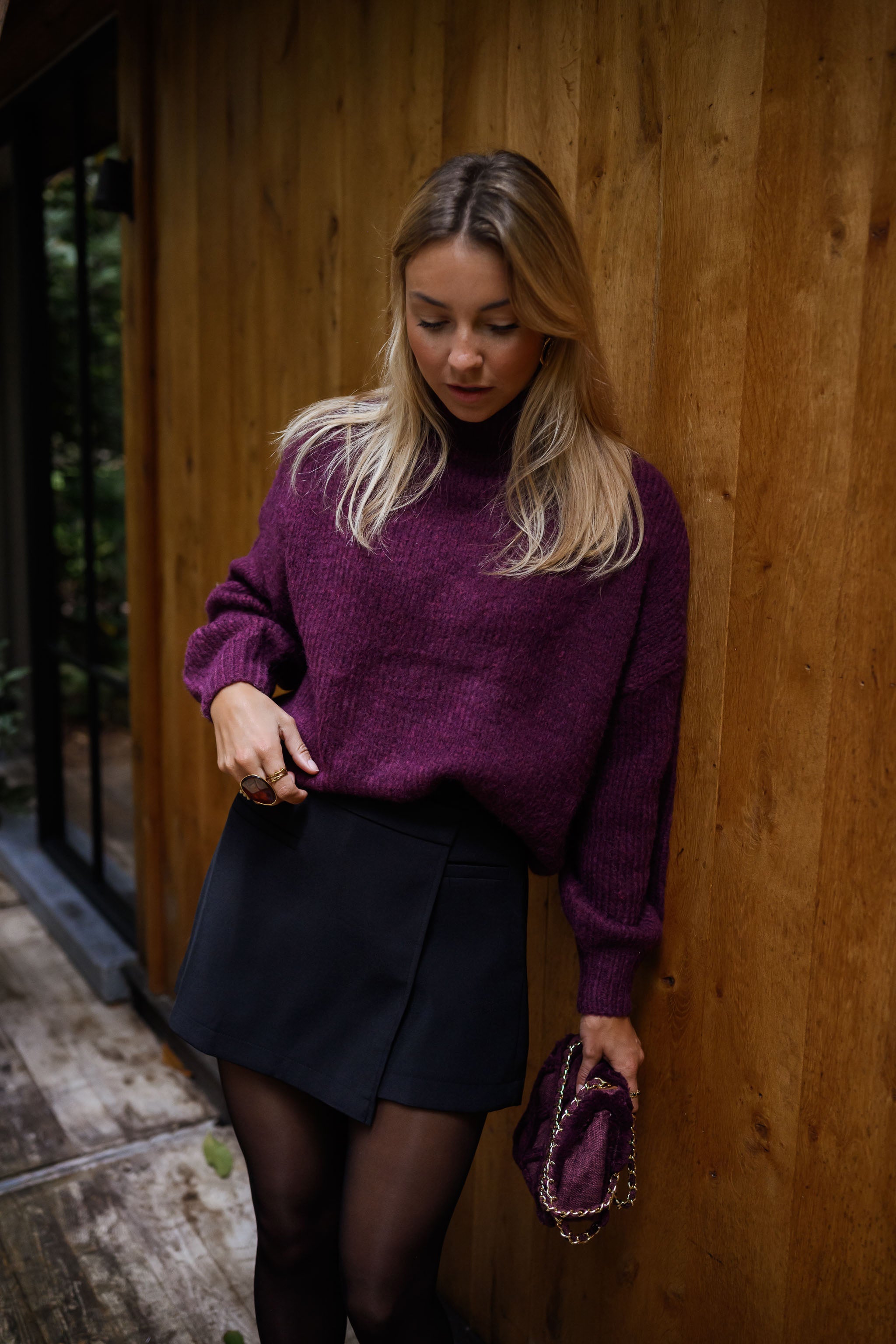 Burgundy Angele Sweater
