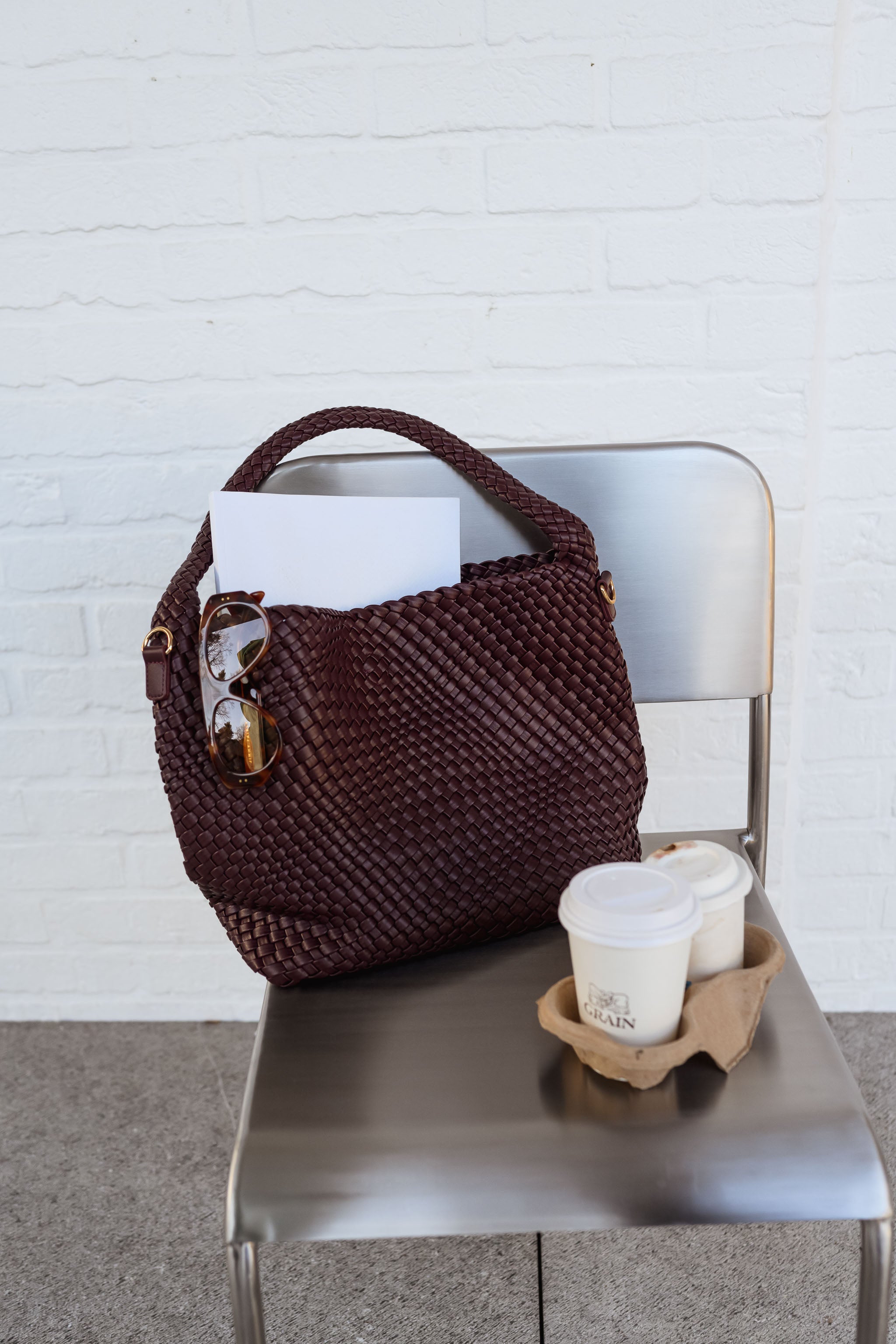 Burgundy Evie Bag