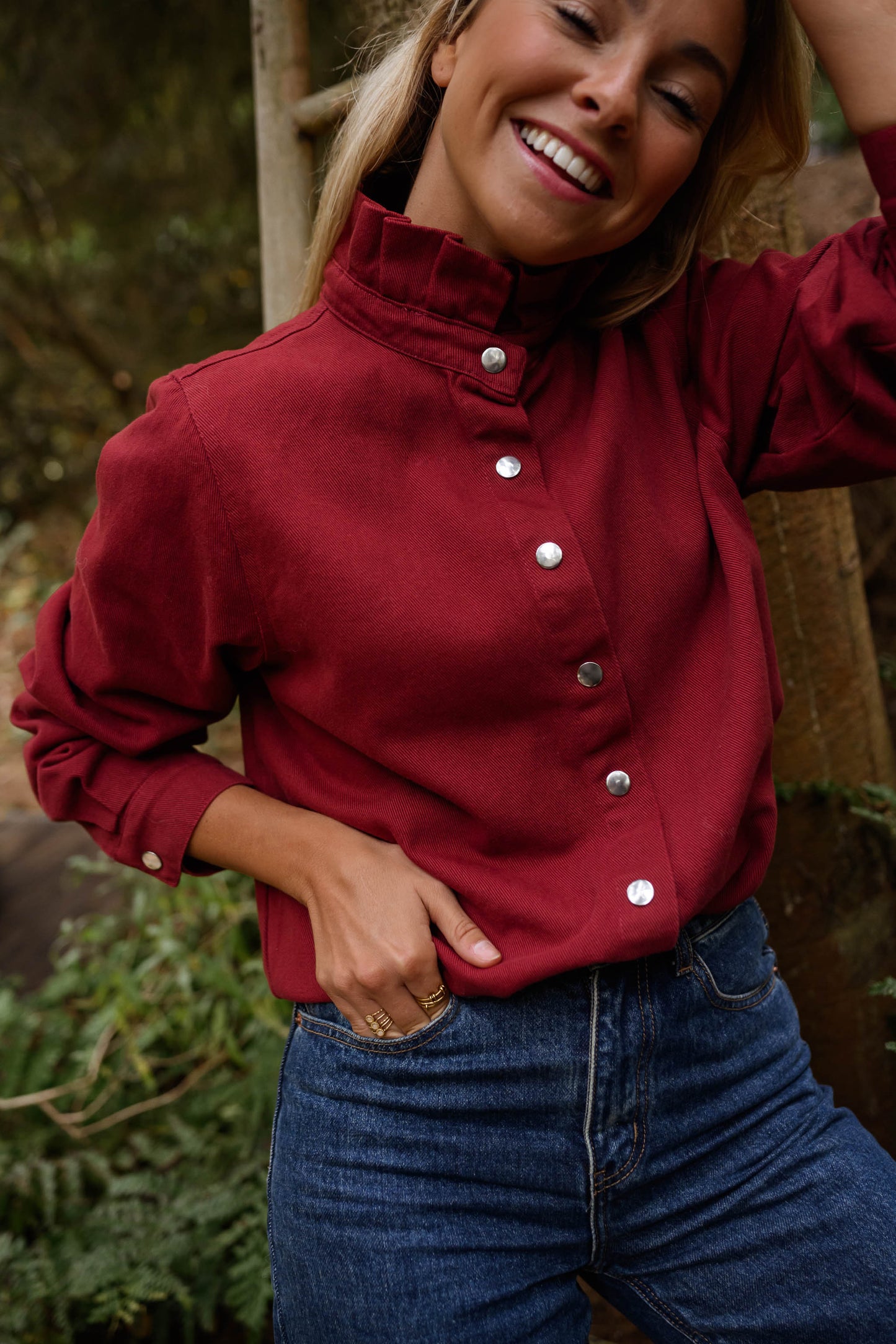 Burgundy Gabin Overshirt