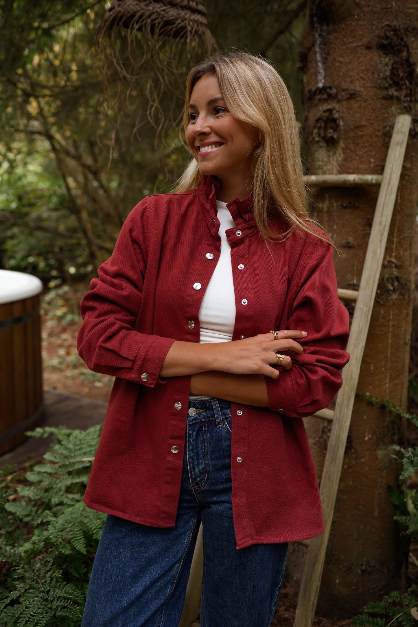 Burgundy Gabin Overshirt