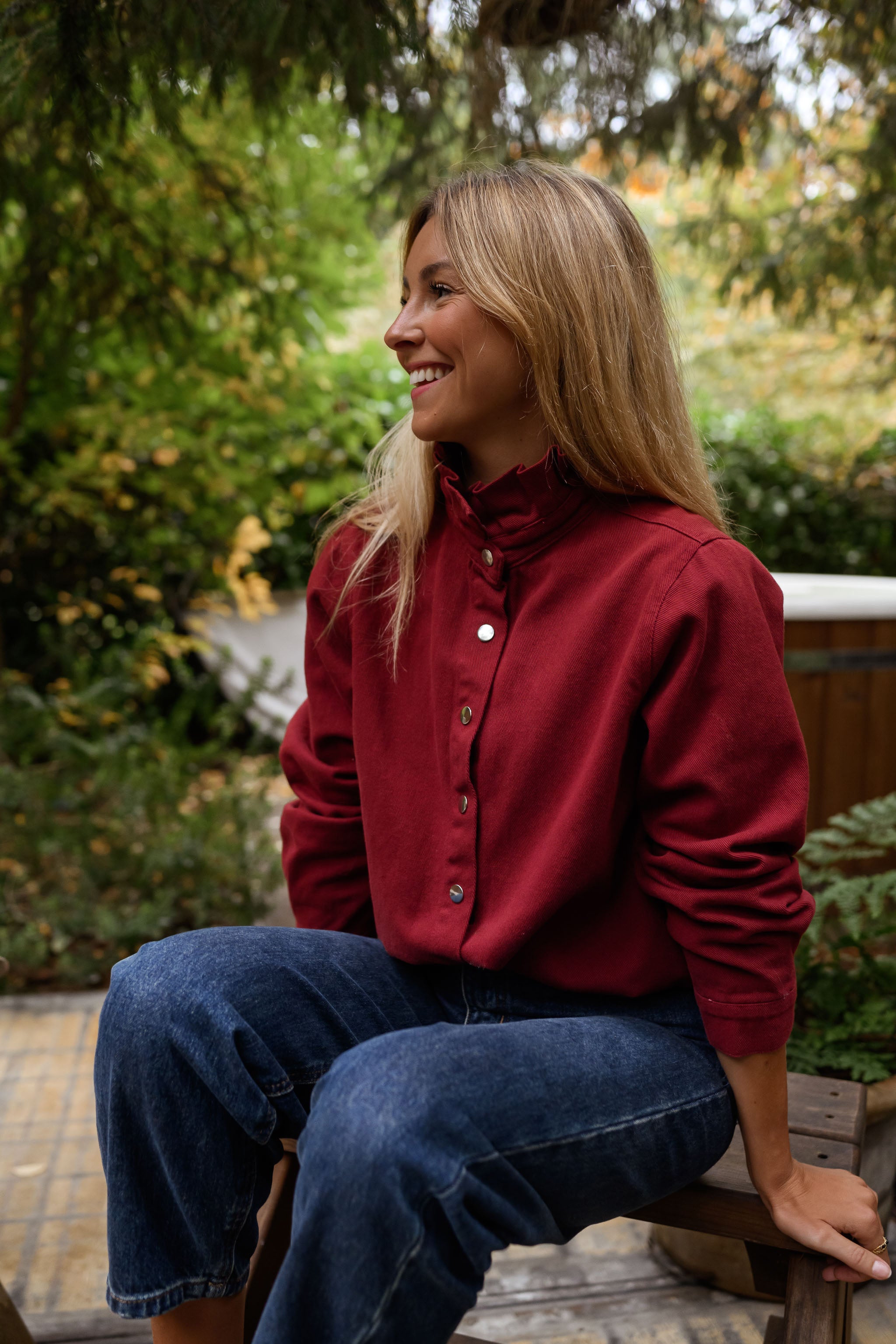 Burgundy Gabin Overshirt