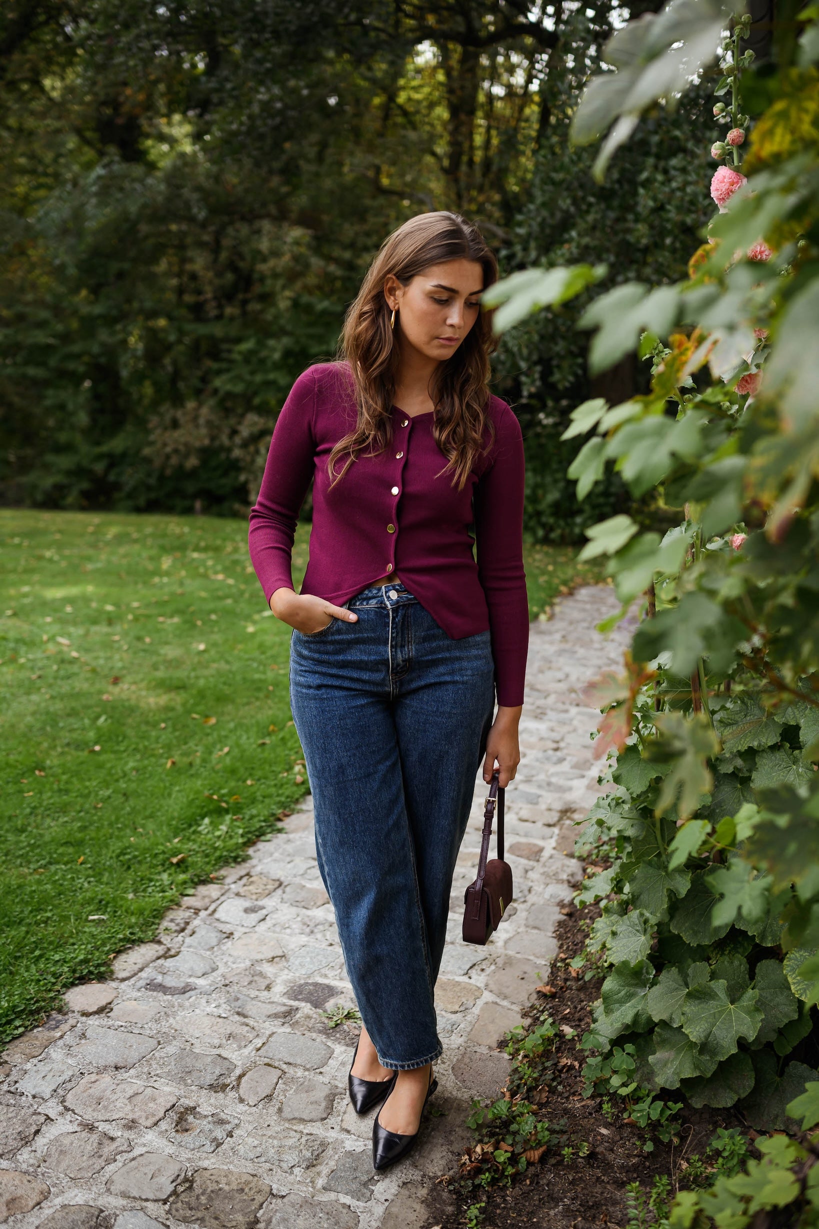 Burgundy Haby Sweater