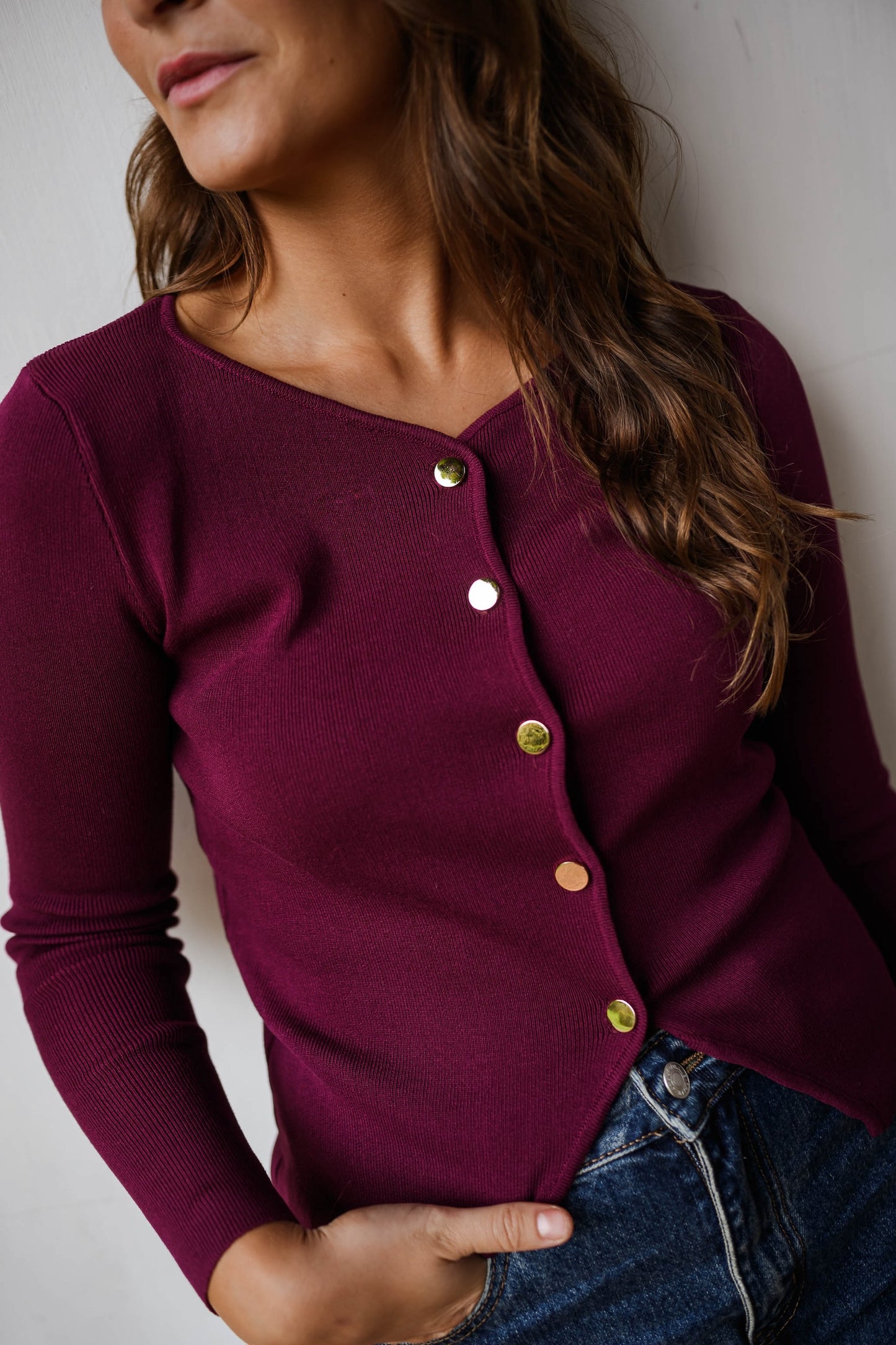 Burgundy Haby Sweater