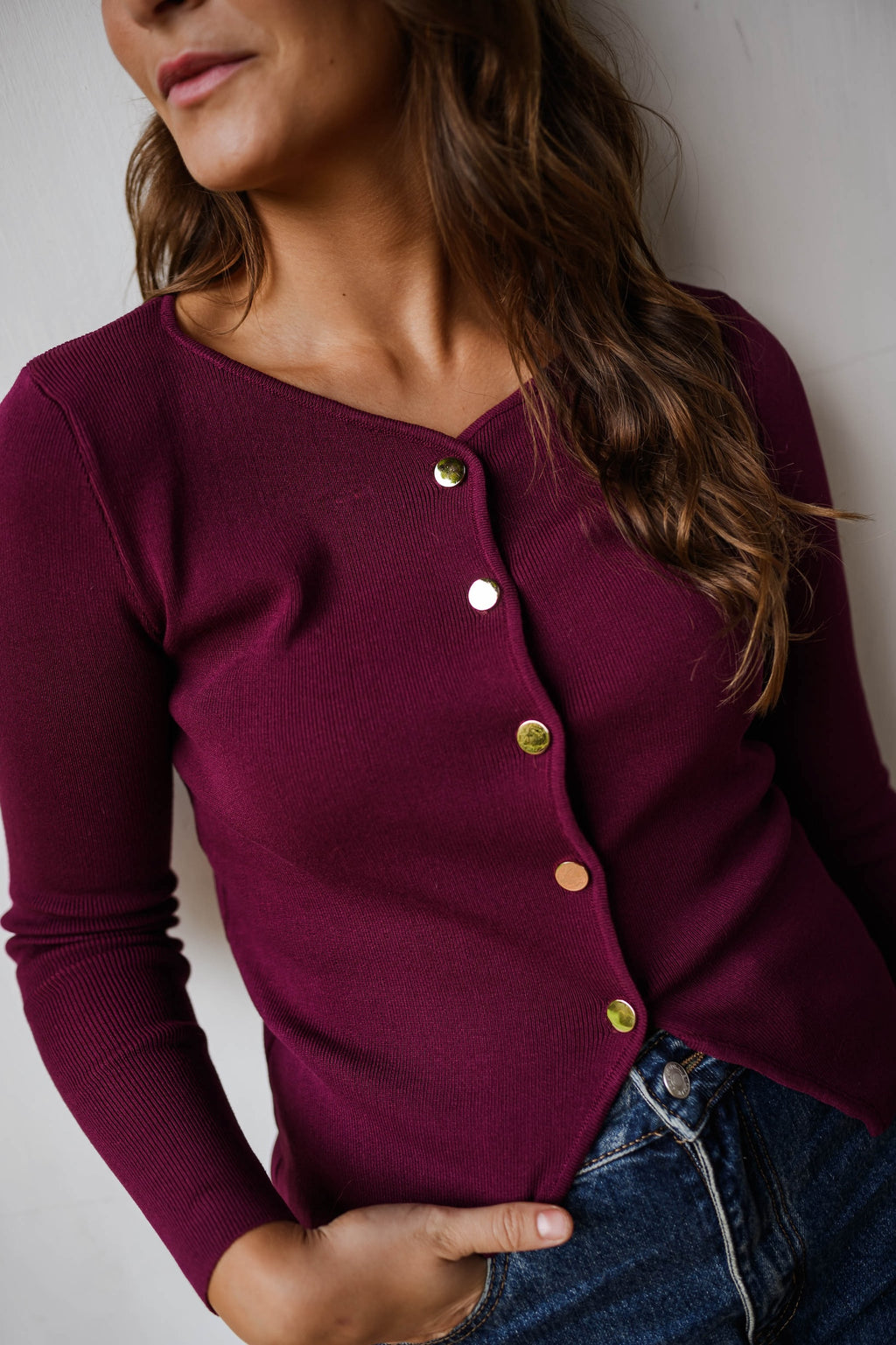 Burgundy Haby Sweater | Easy Clothes North America