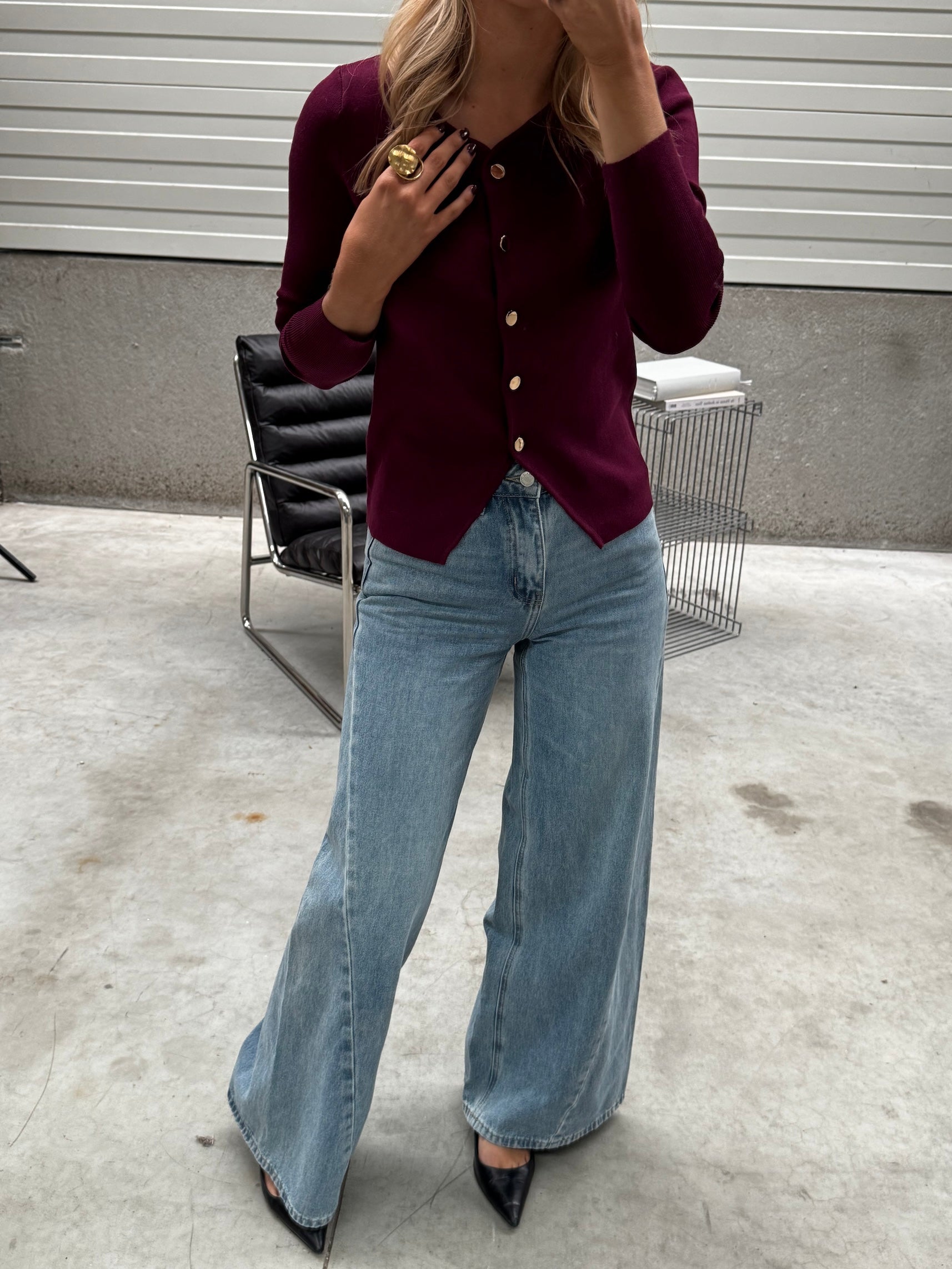 Burgundy Haby Sweater