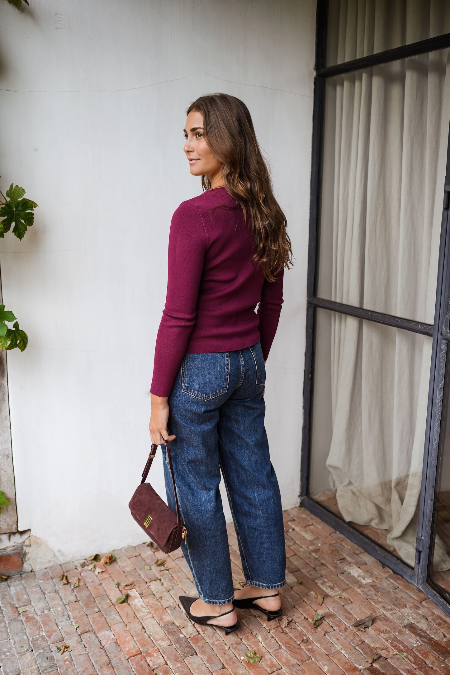 Burgundy Haby Sweater