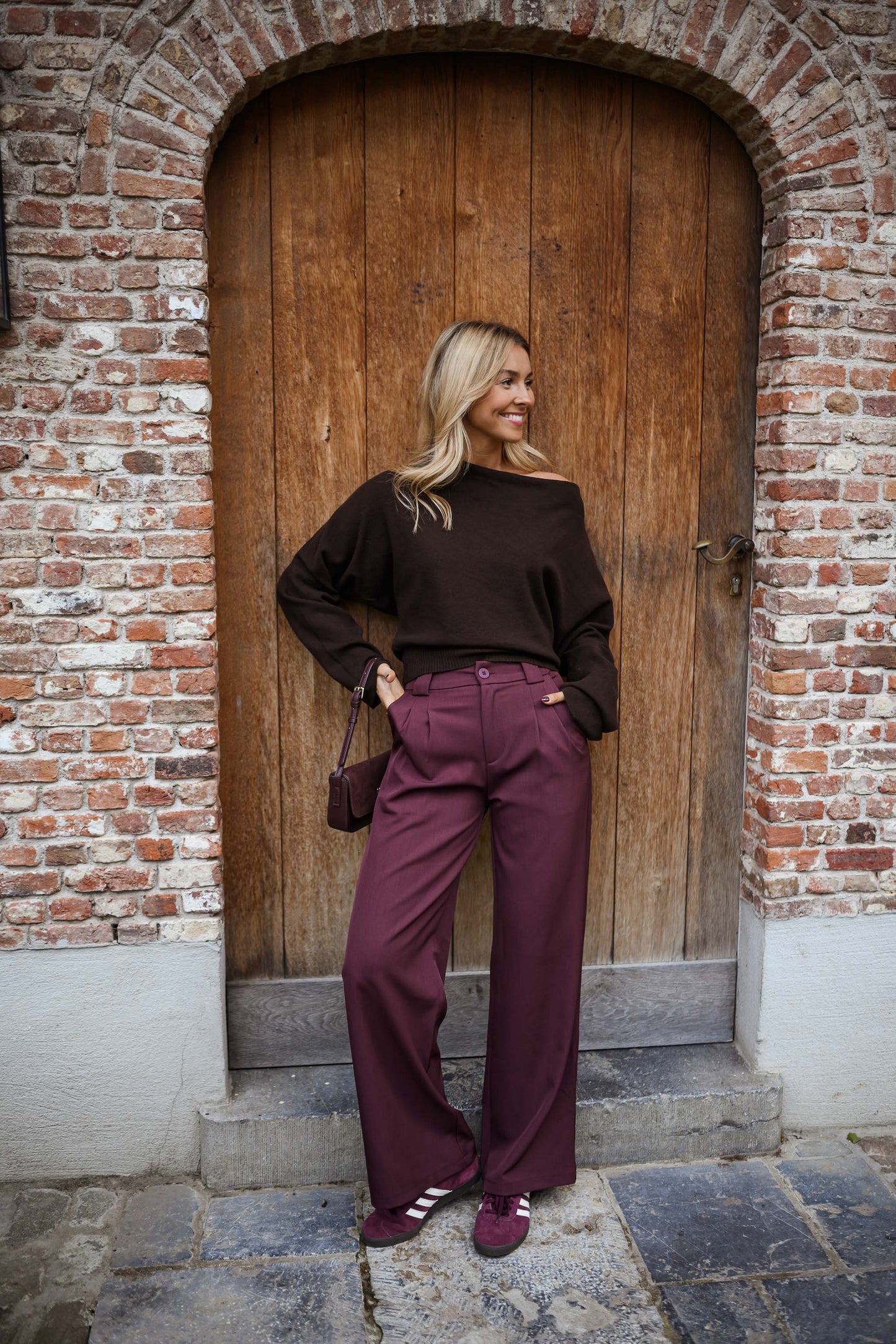 Burgundy Melha Pants