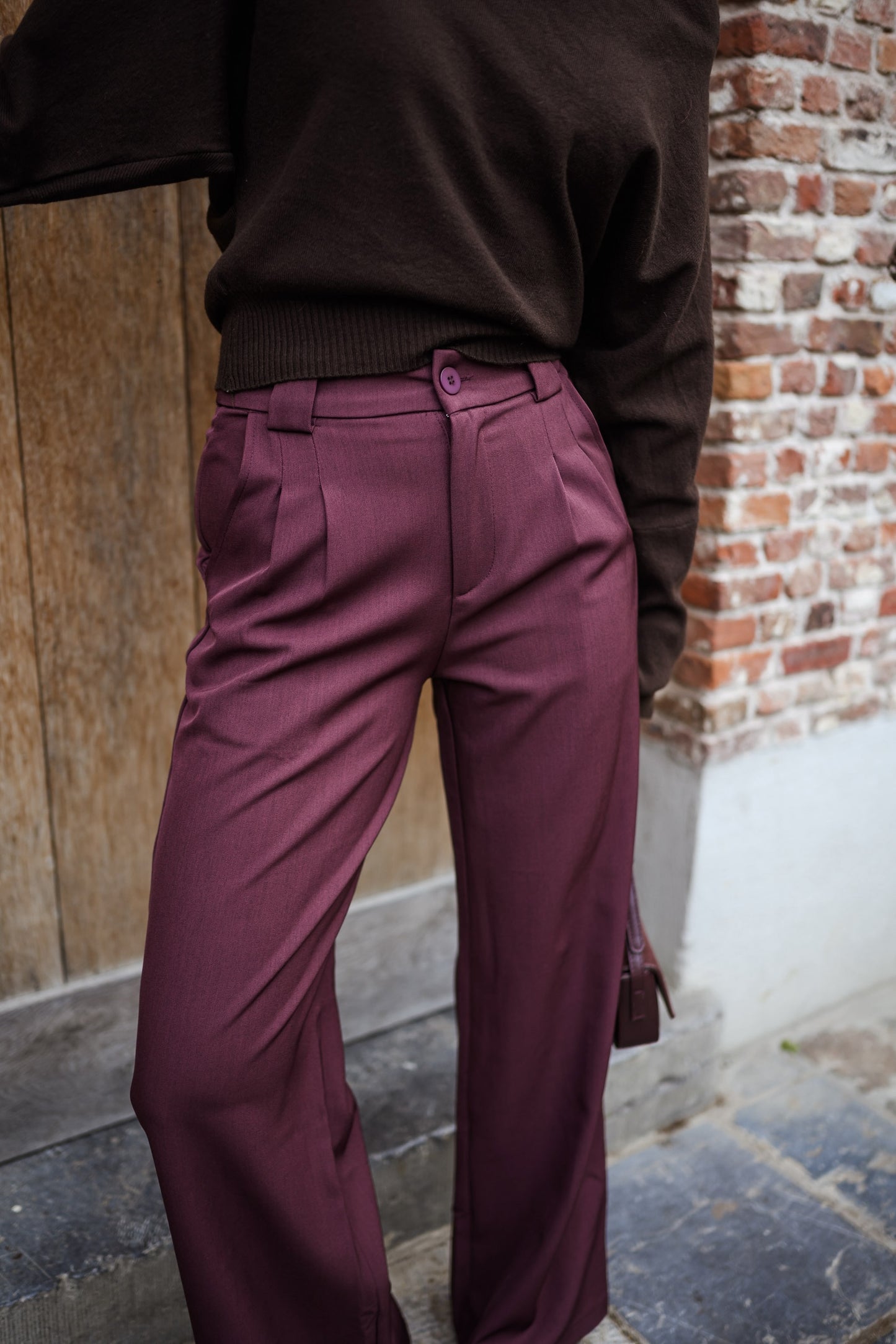 Burgundy Melha Pants