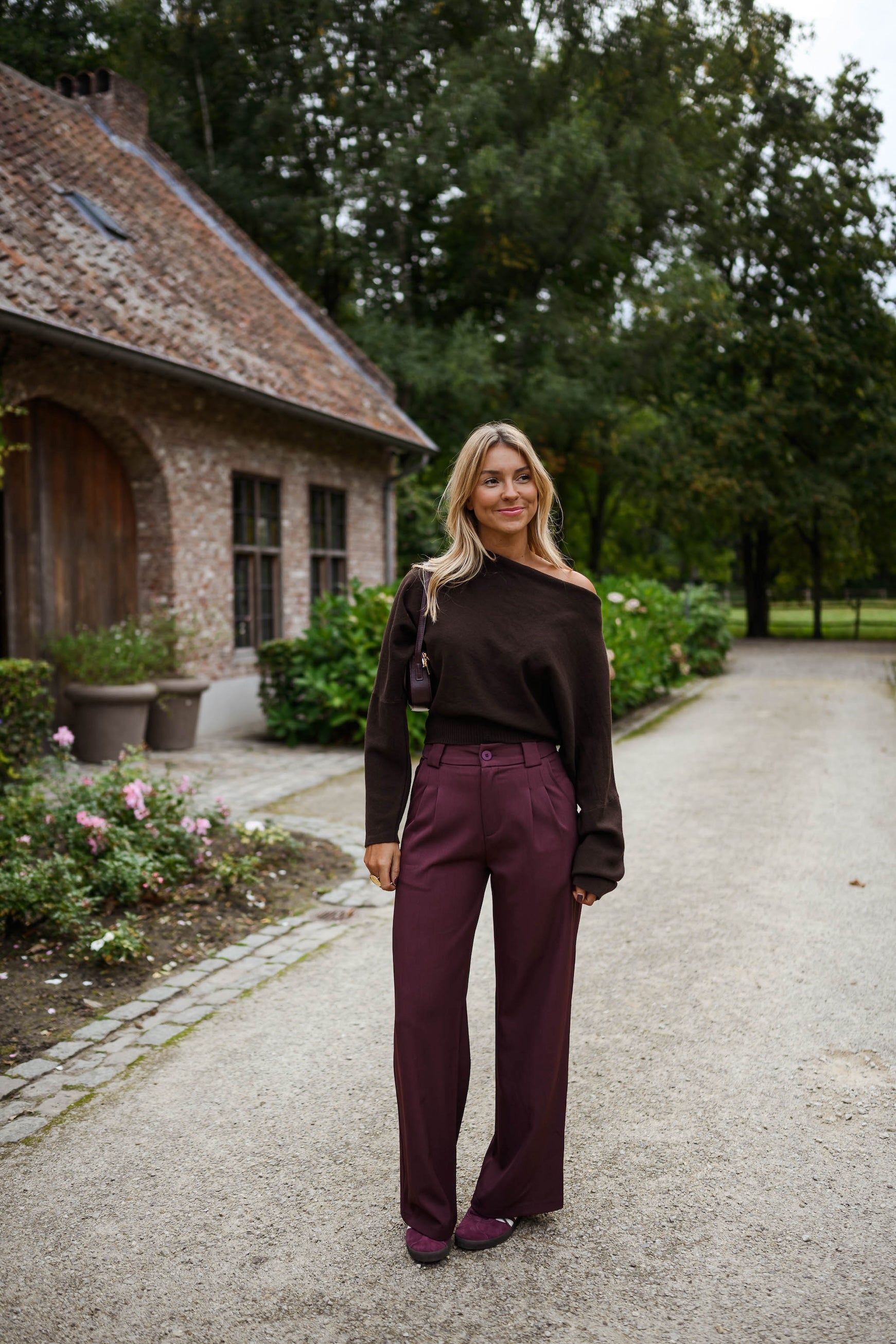 Burgundy Melha Pants