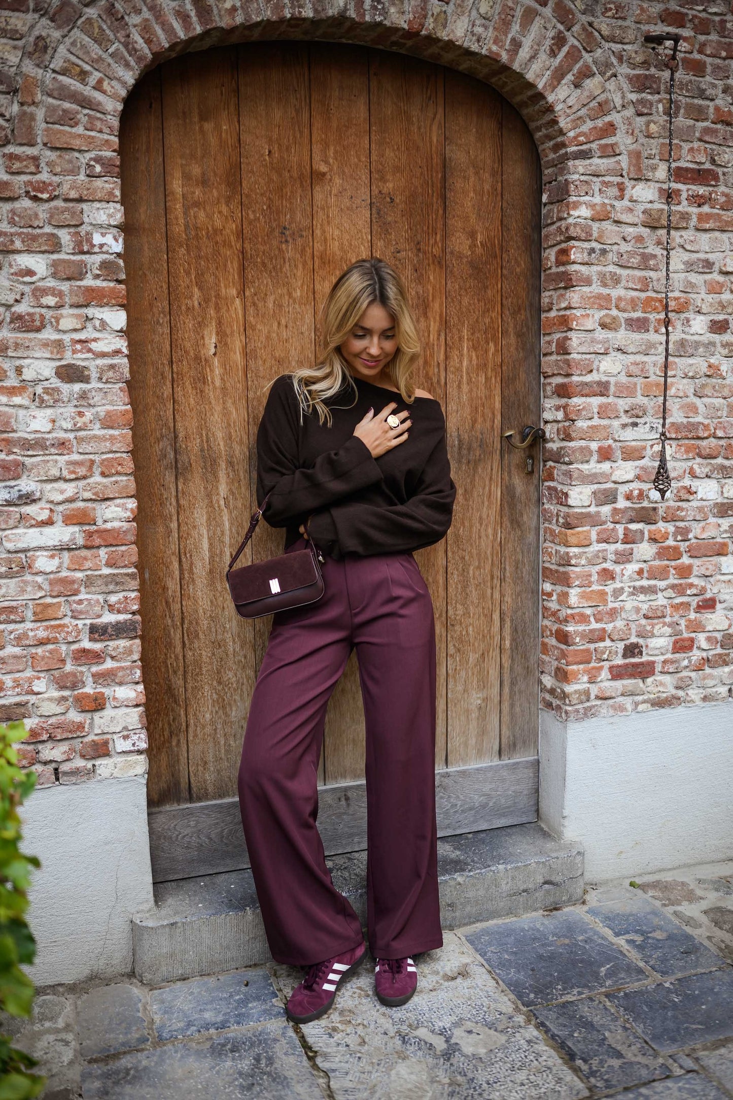 Burgundy Melha Pants
