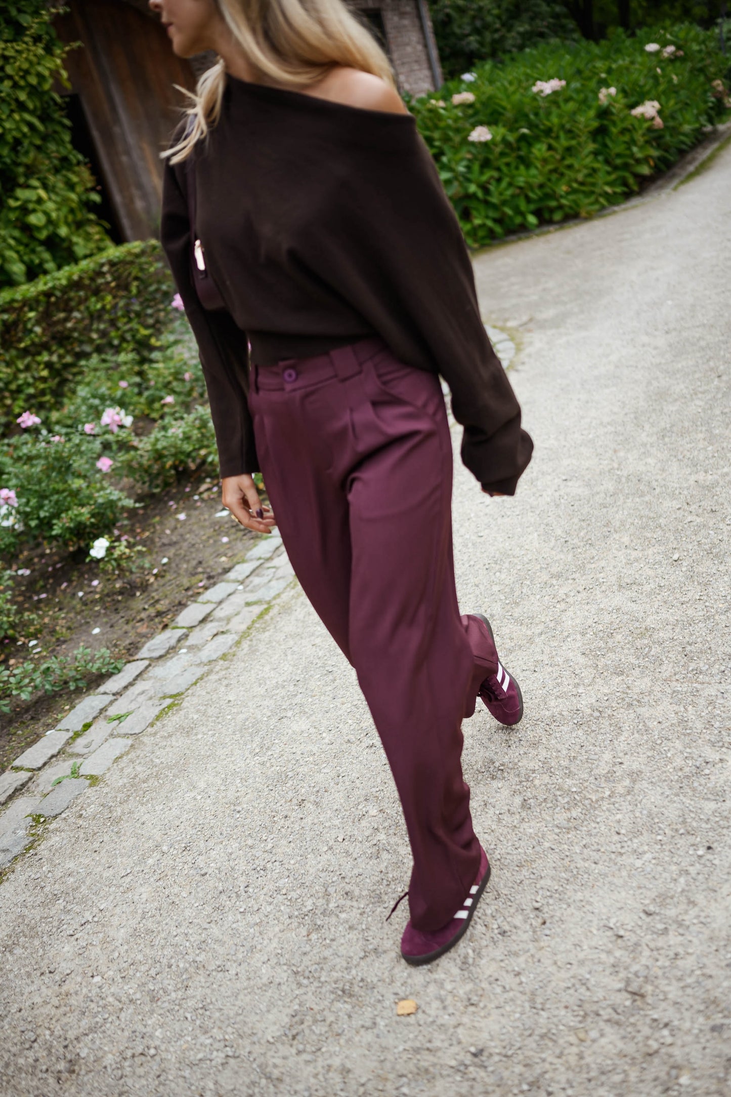 Burgundy Melha Pants