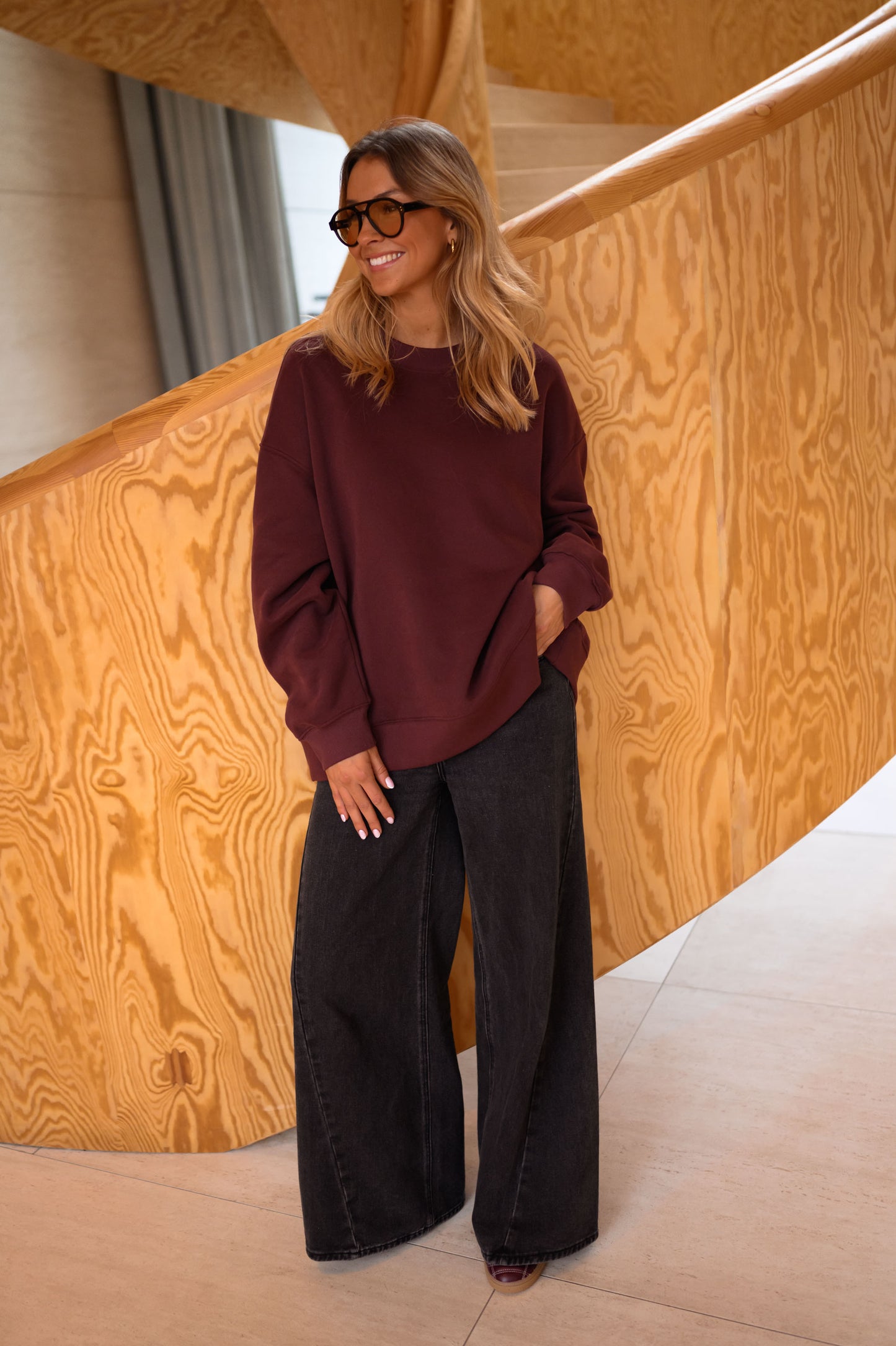 Burgundy Monta Sweater