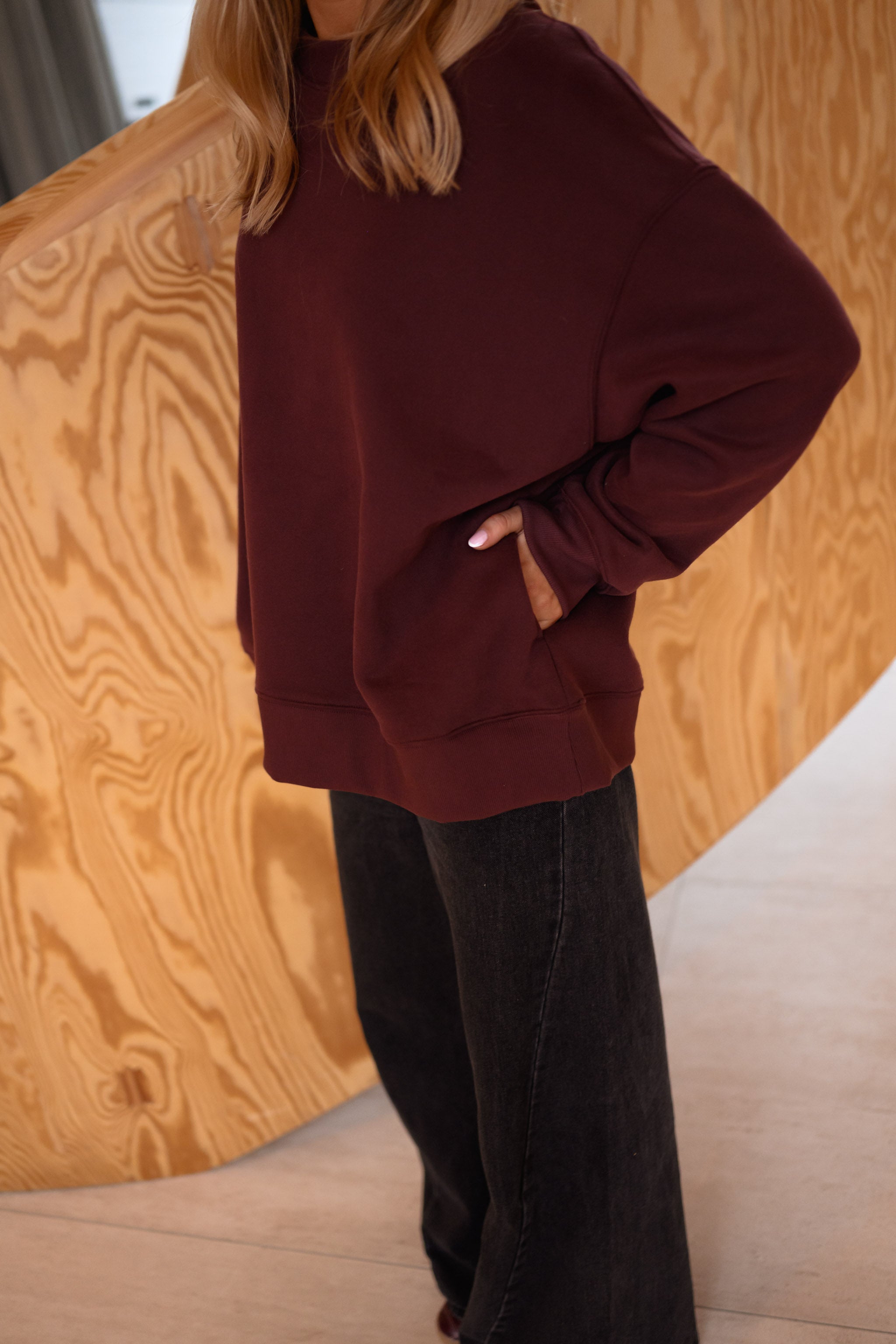 Burgundy Monta Sweater