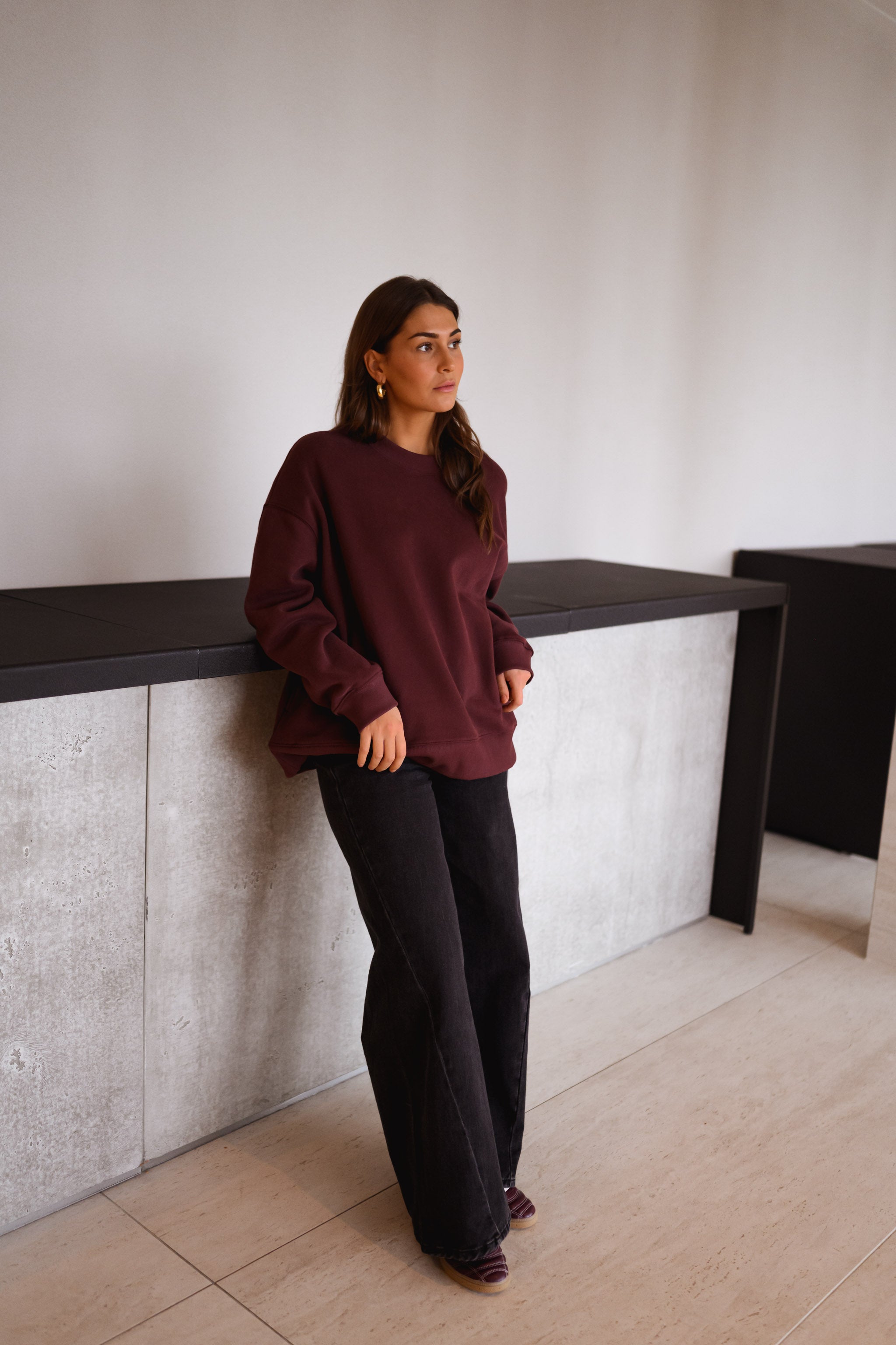 Burgundy Monta Sweater