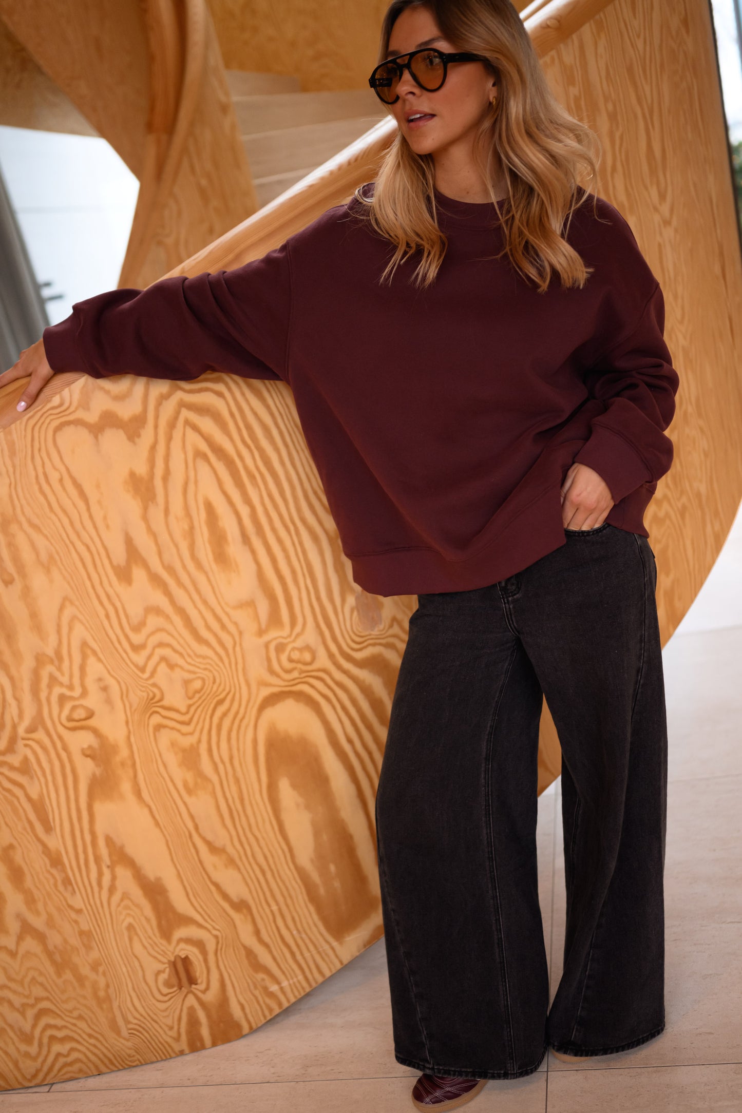 Burgundy Monta Sweater