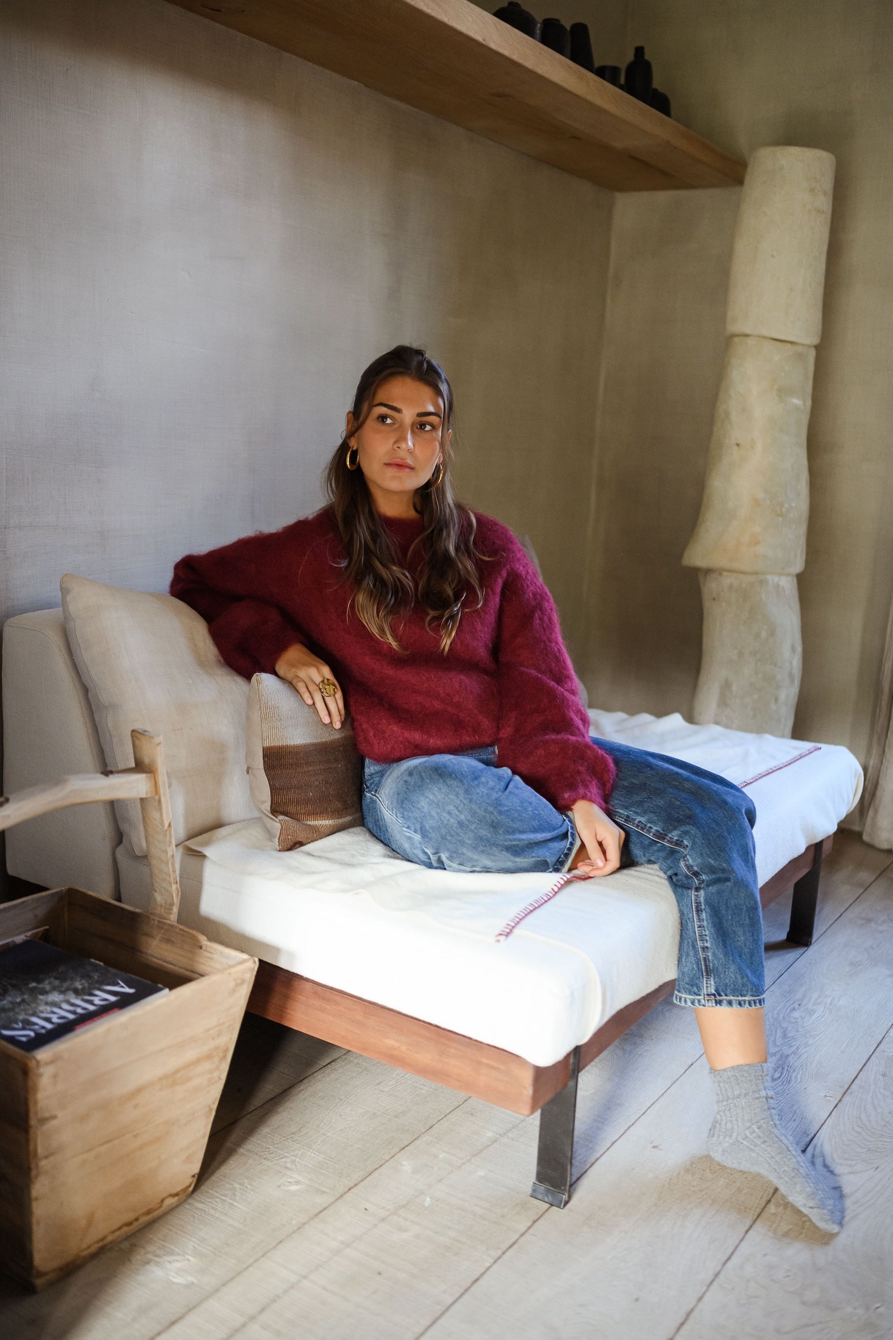 Burgundy Pieter Sweater