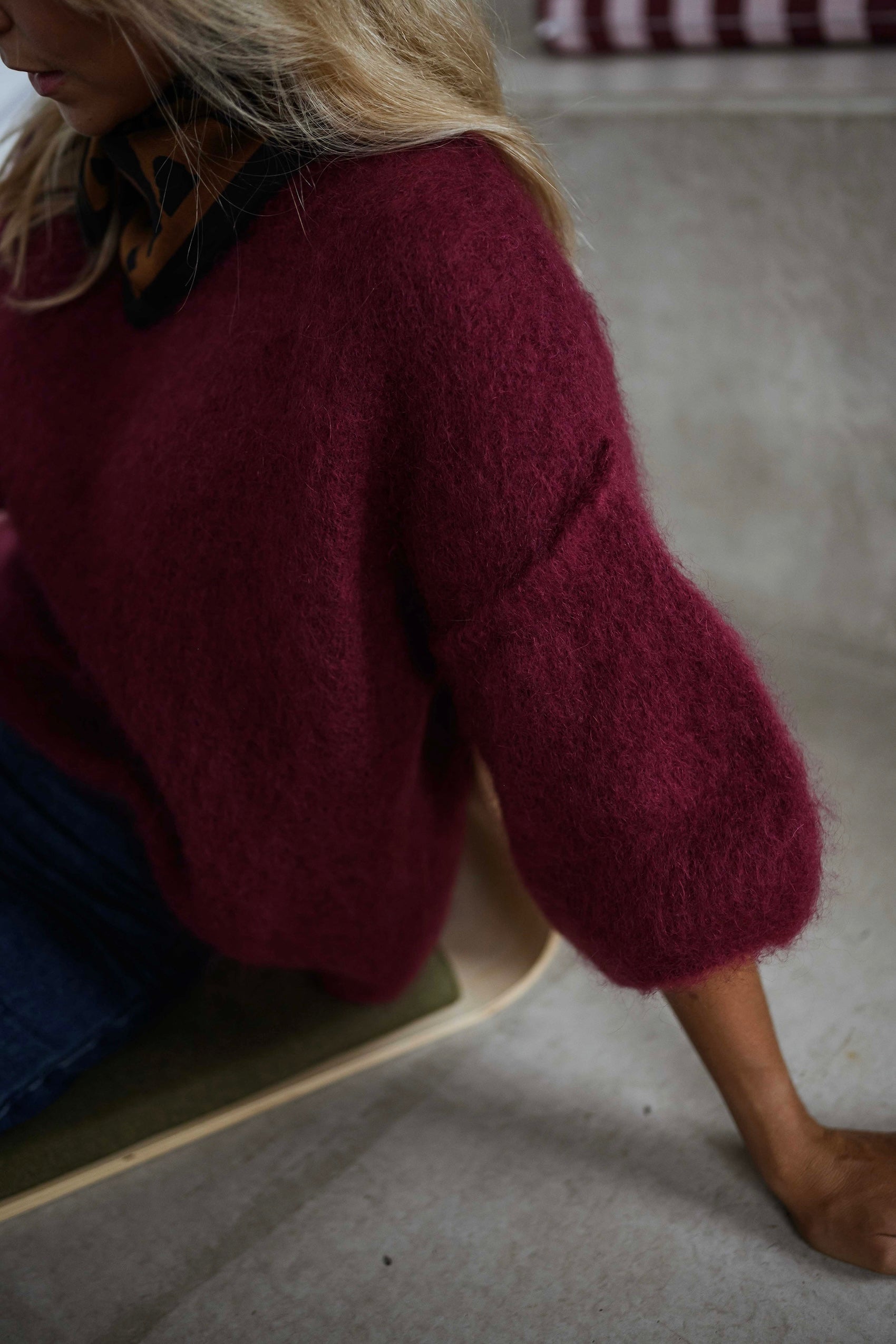 Burgundy Samia Sweater