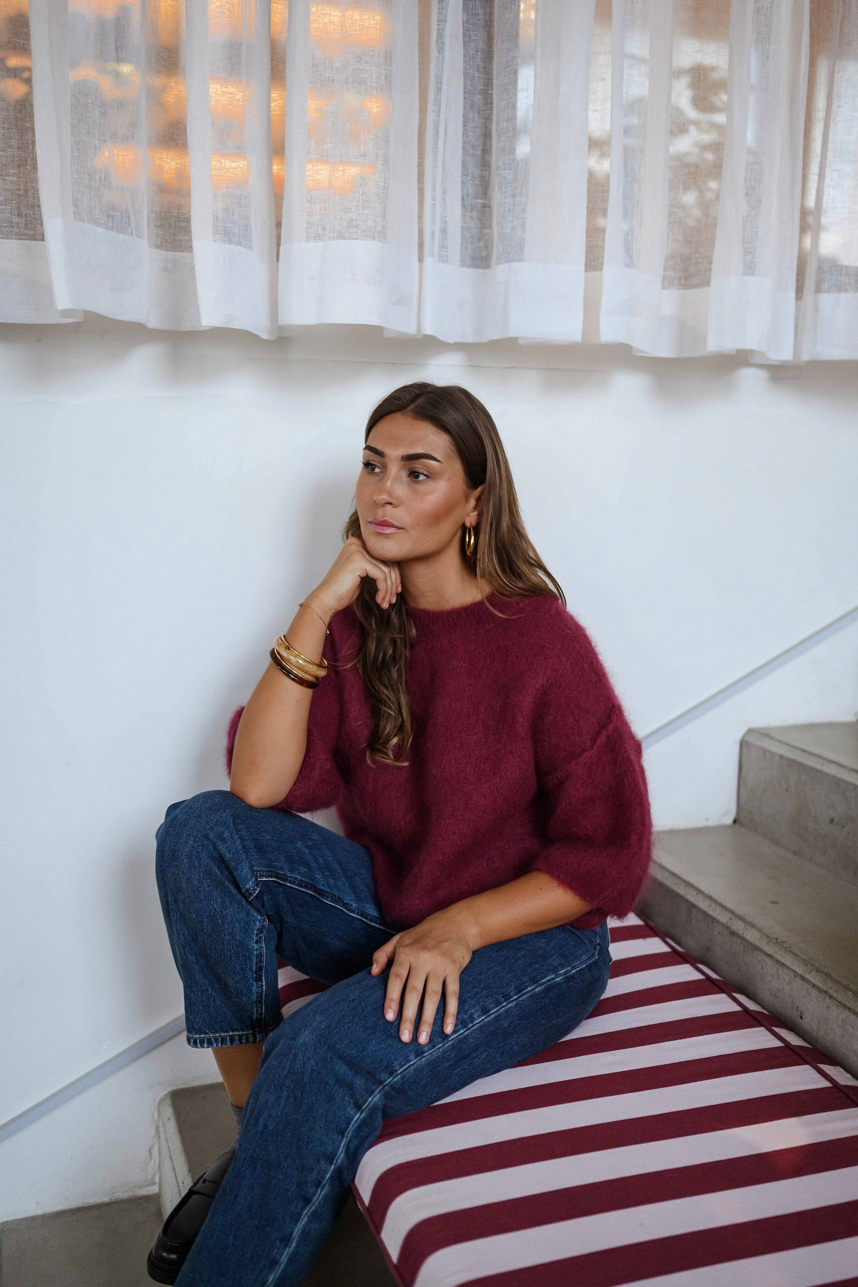 Burgundy Samia Sweater