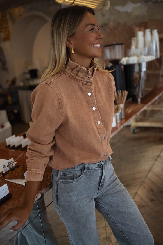 Camel Gabin Overshirt – Easy Clothes North America