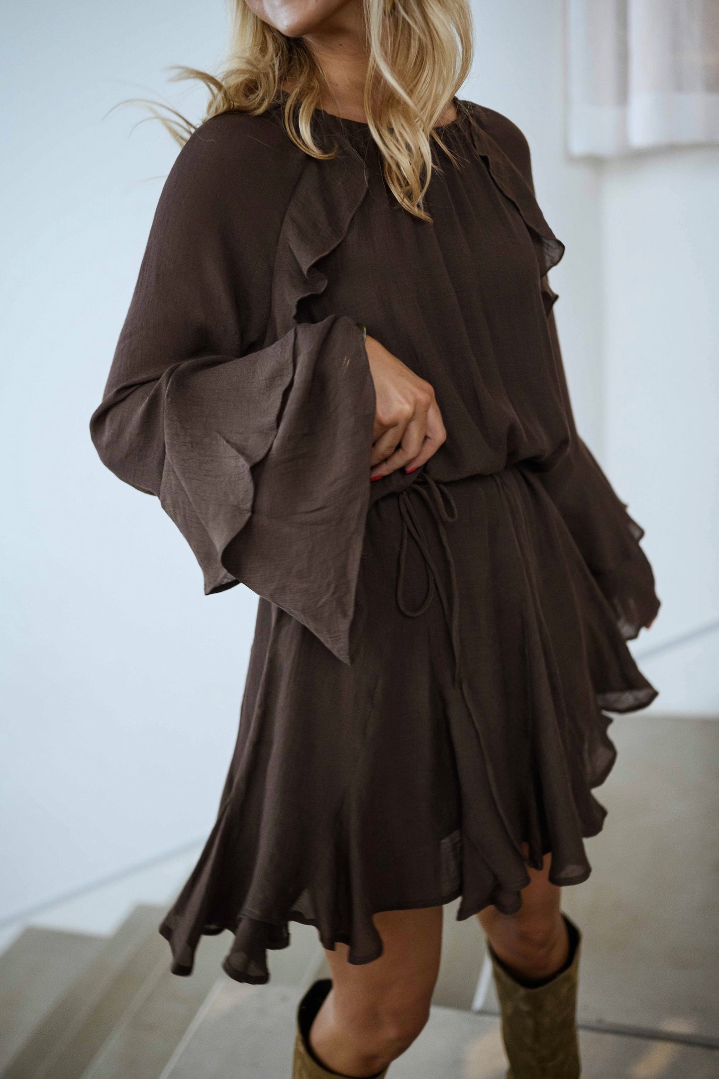 Chocolate Audrina Dress