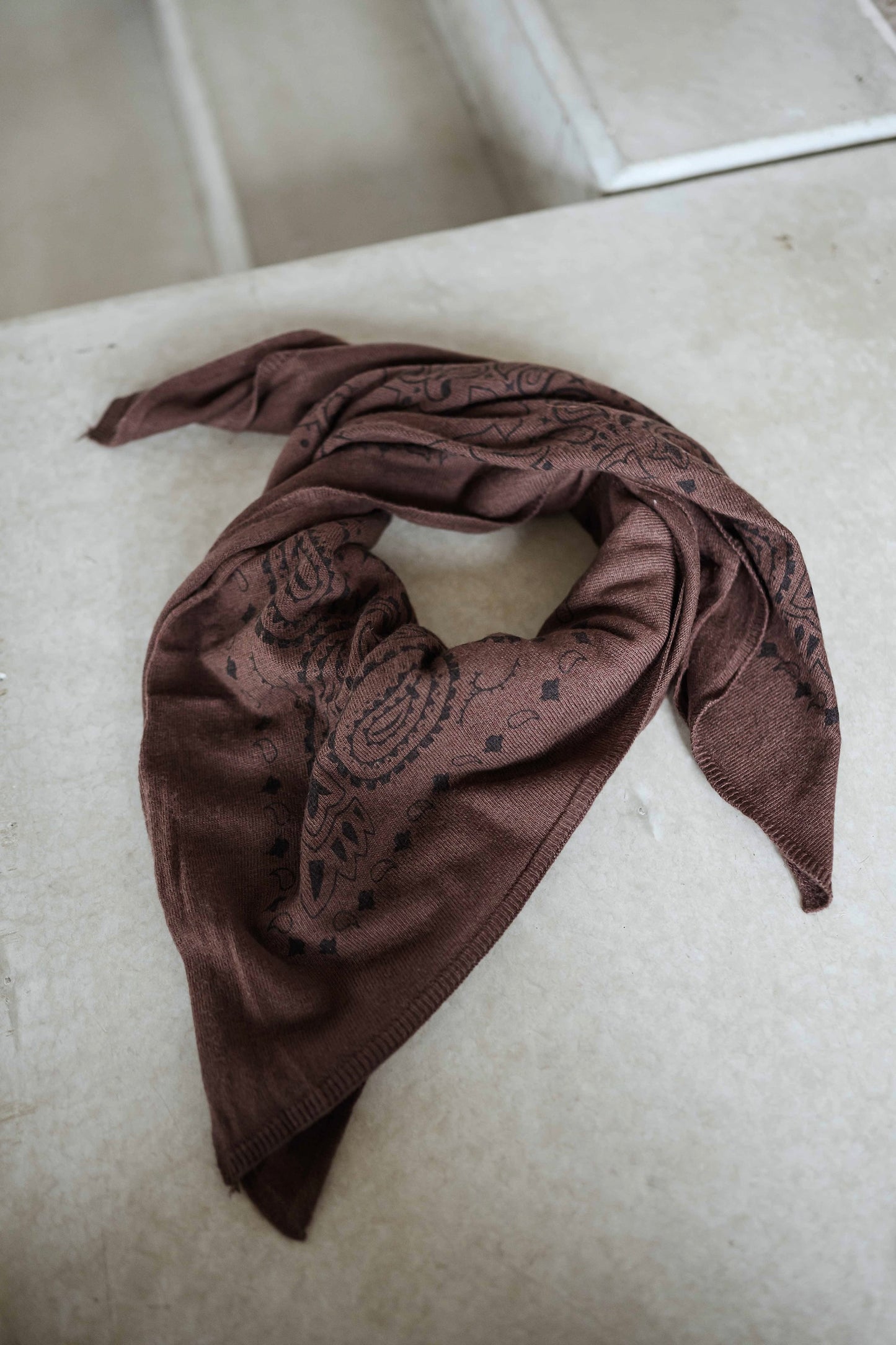 Chocolate Silane Scarf