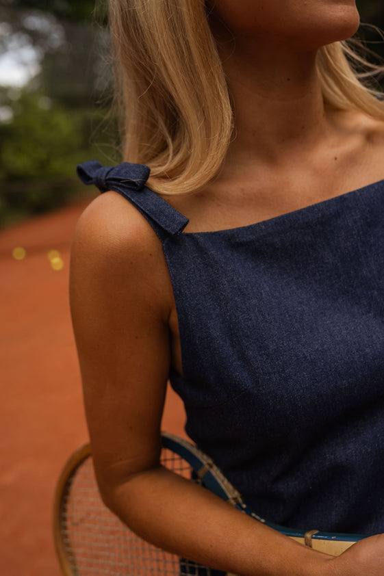 Dark Blue Melodie Denim Dress Easy Clothes North America Dark Blue Melodie Denim Dress Easy Clothes North America