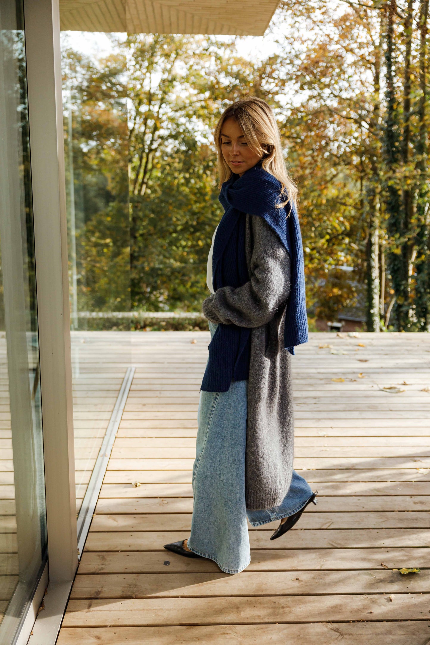 Dark Blue Sera Scarf