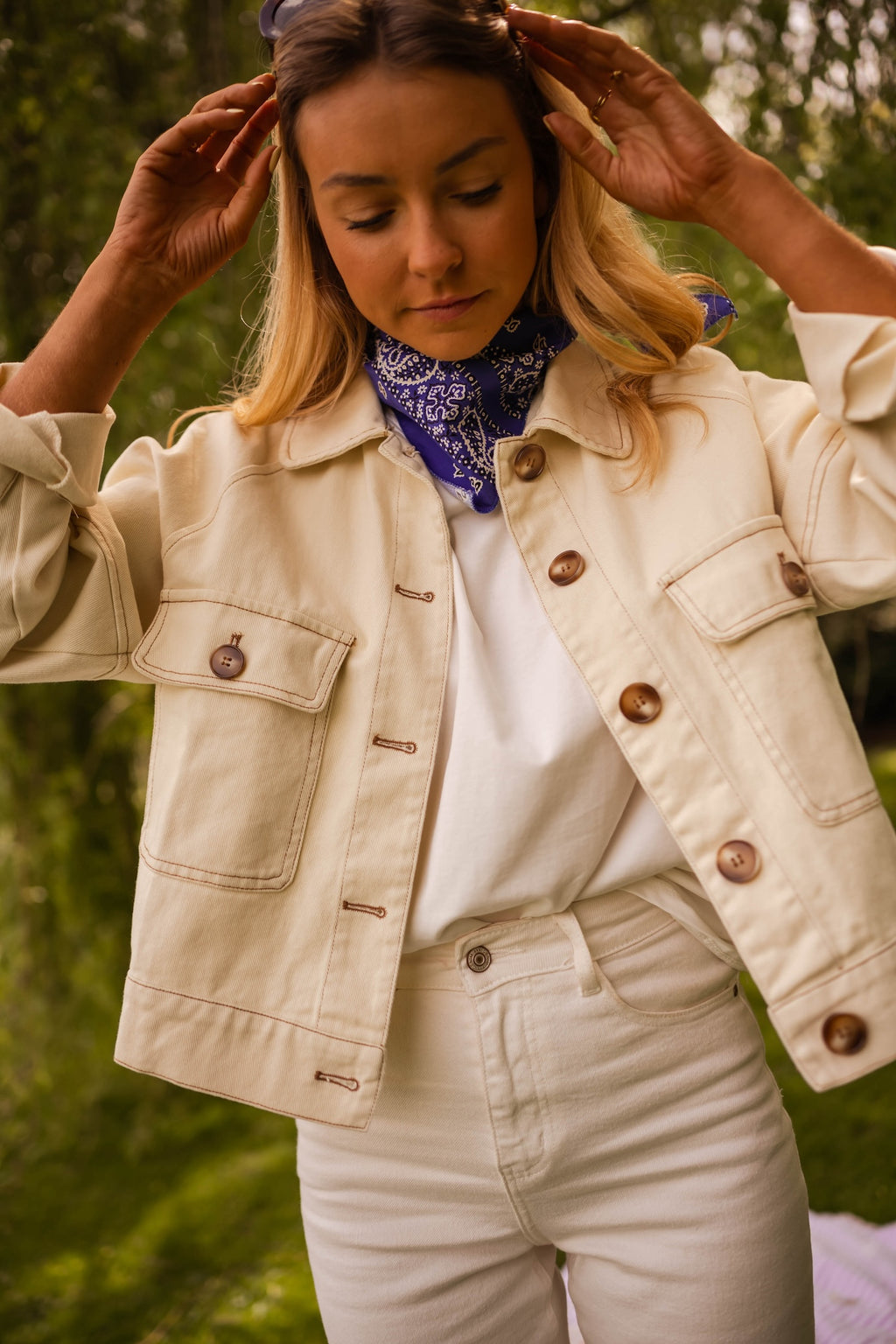 Ecru Denim Emilie Jacket – Easy Clothes North America