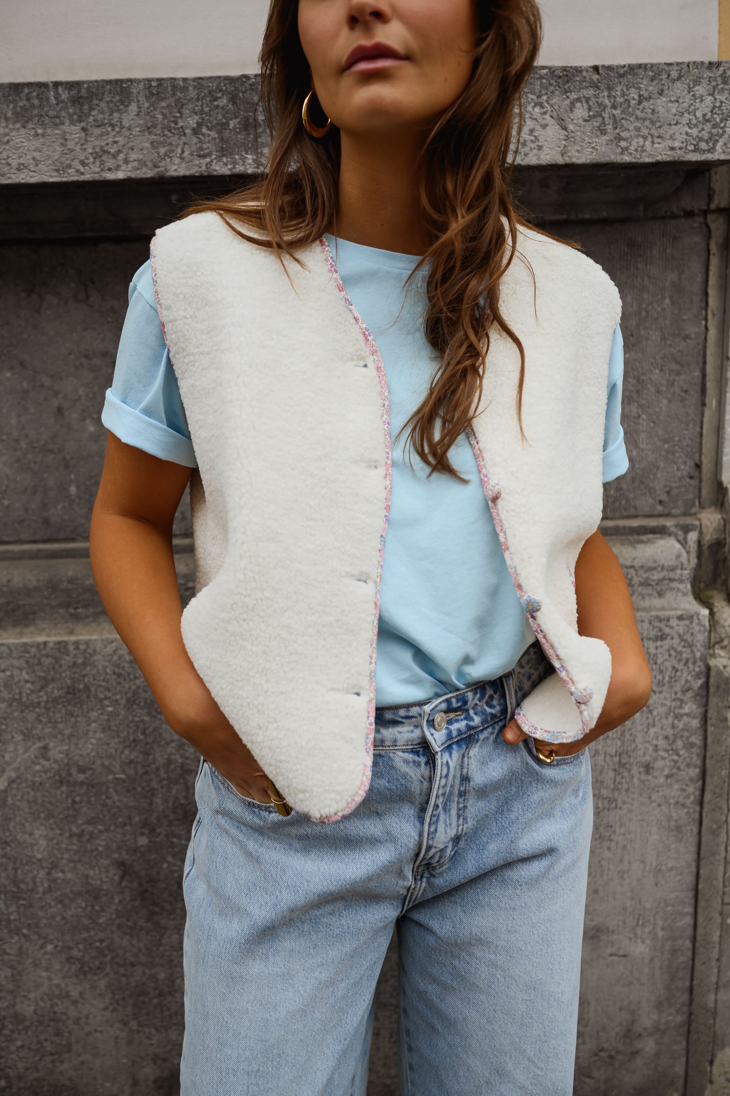 Ecru Floral Gracie Vest