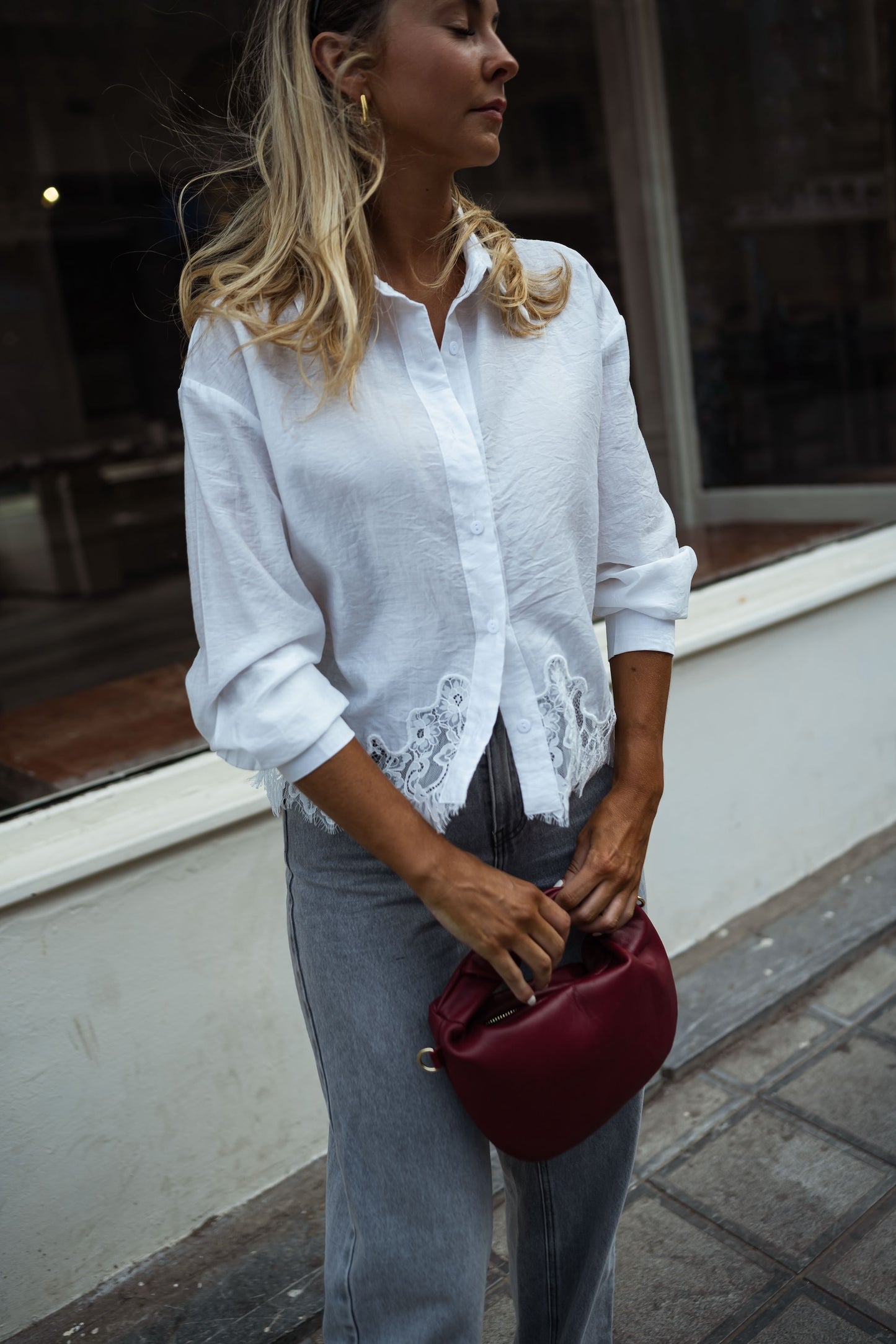 Ecru Ivan Lace Shirt