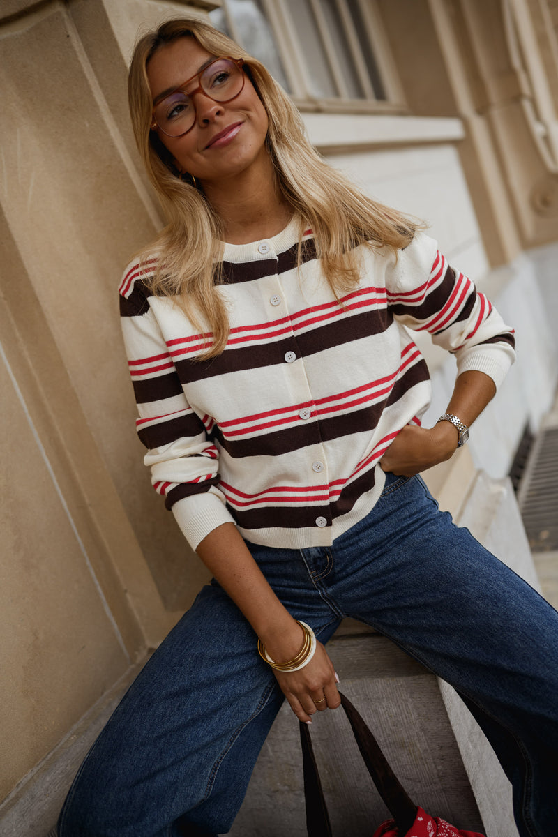 Ecru Jessica Cardigan