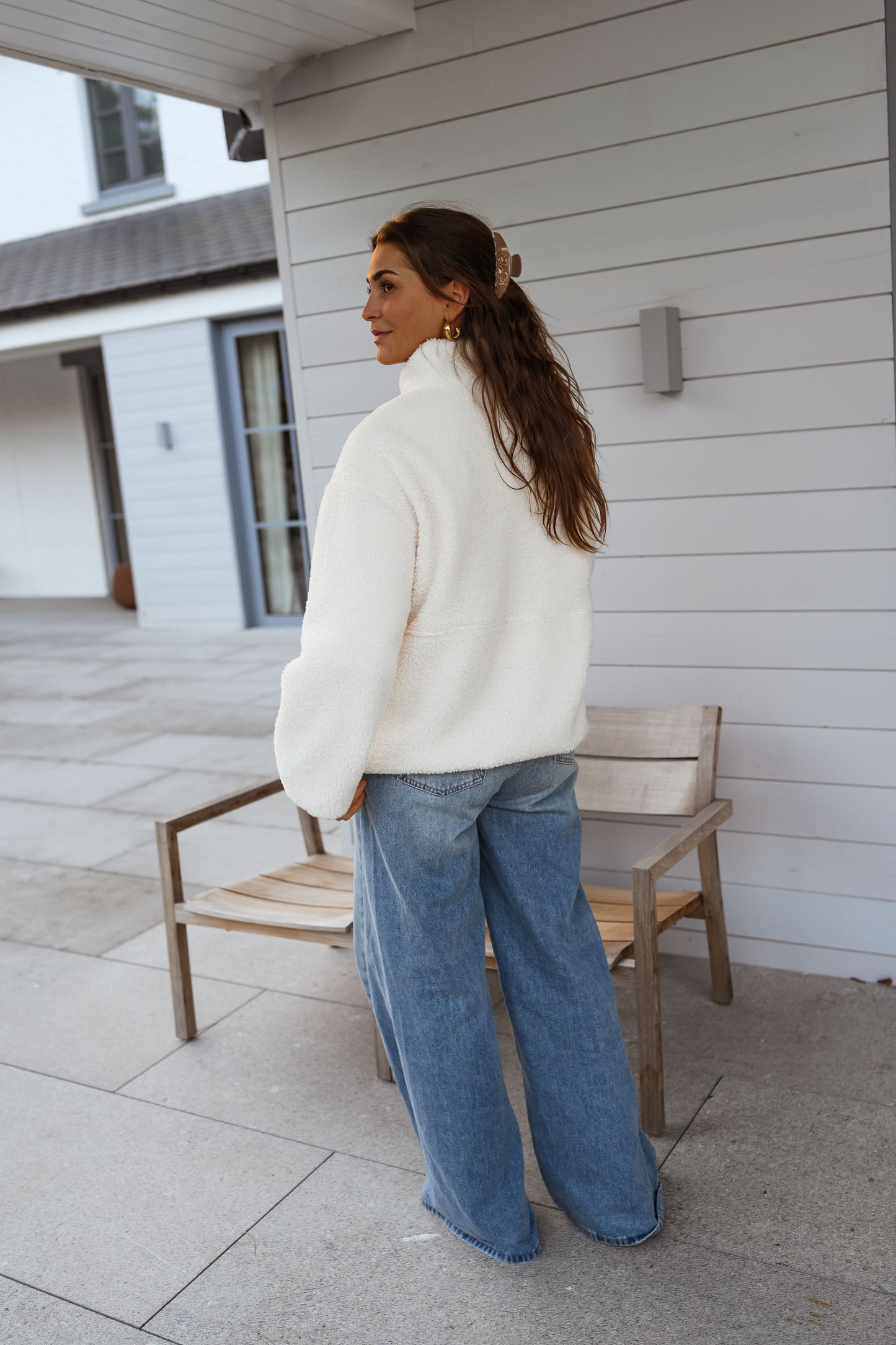 Ecru Marisa Fleece Jacket