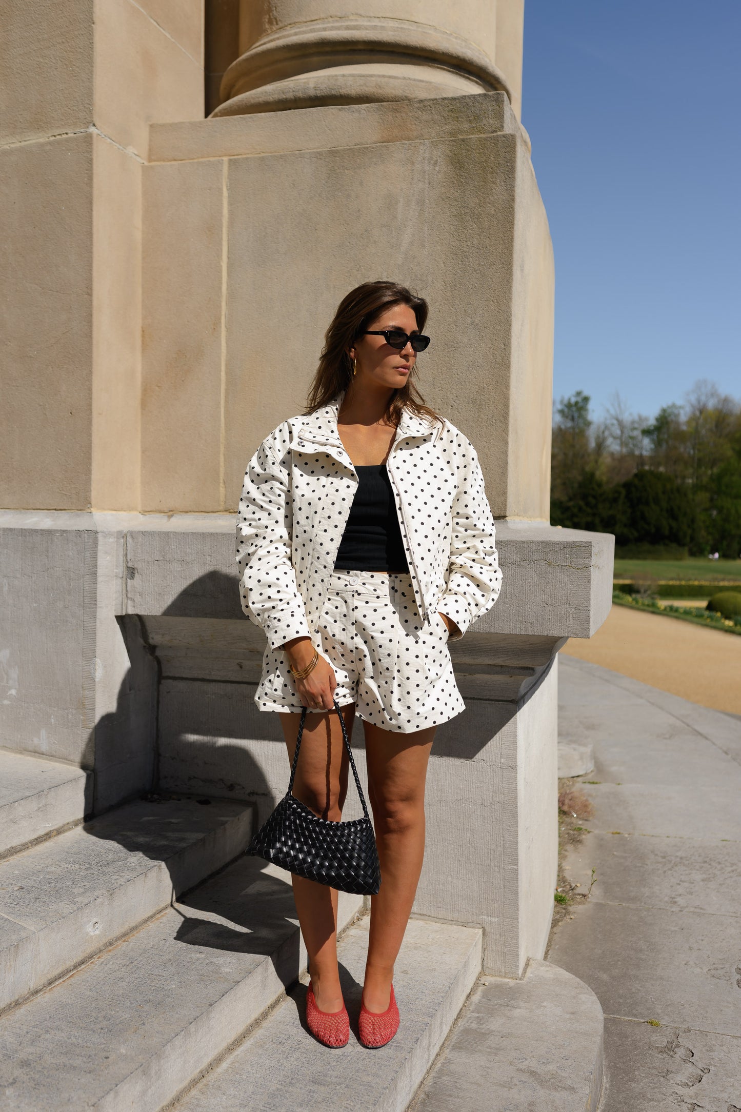 Ecru Polka Dot Alban Jacket