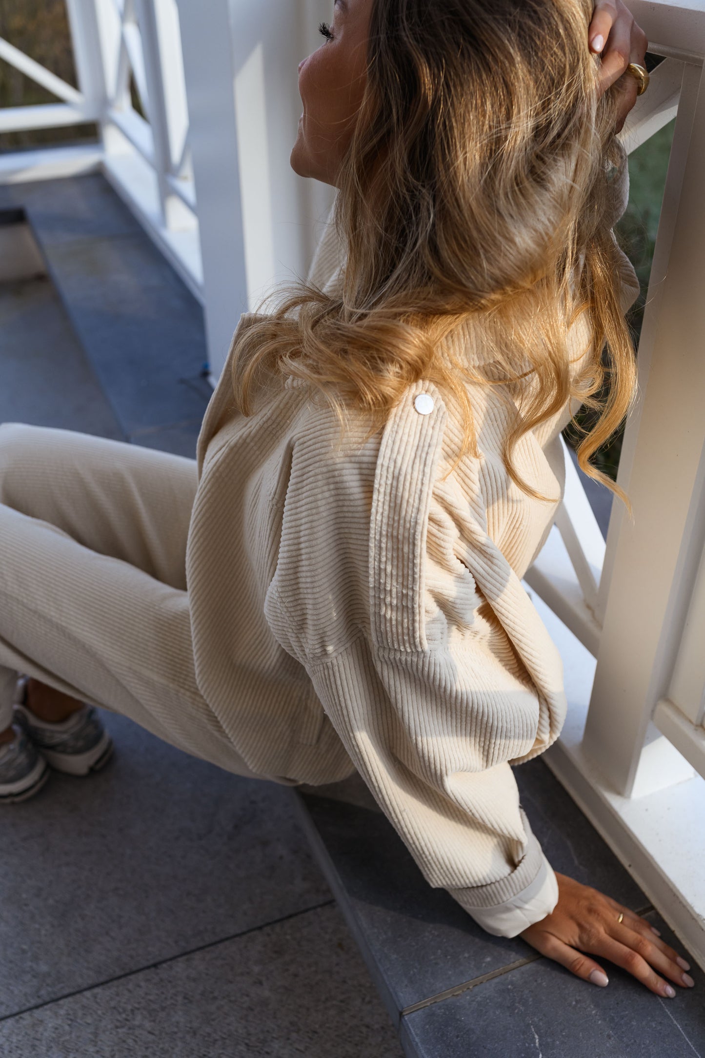 Ecru Corduroy Catherine Jacket