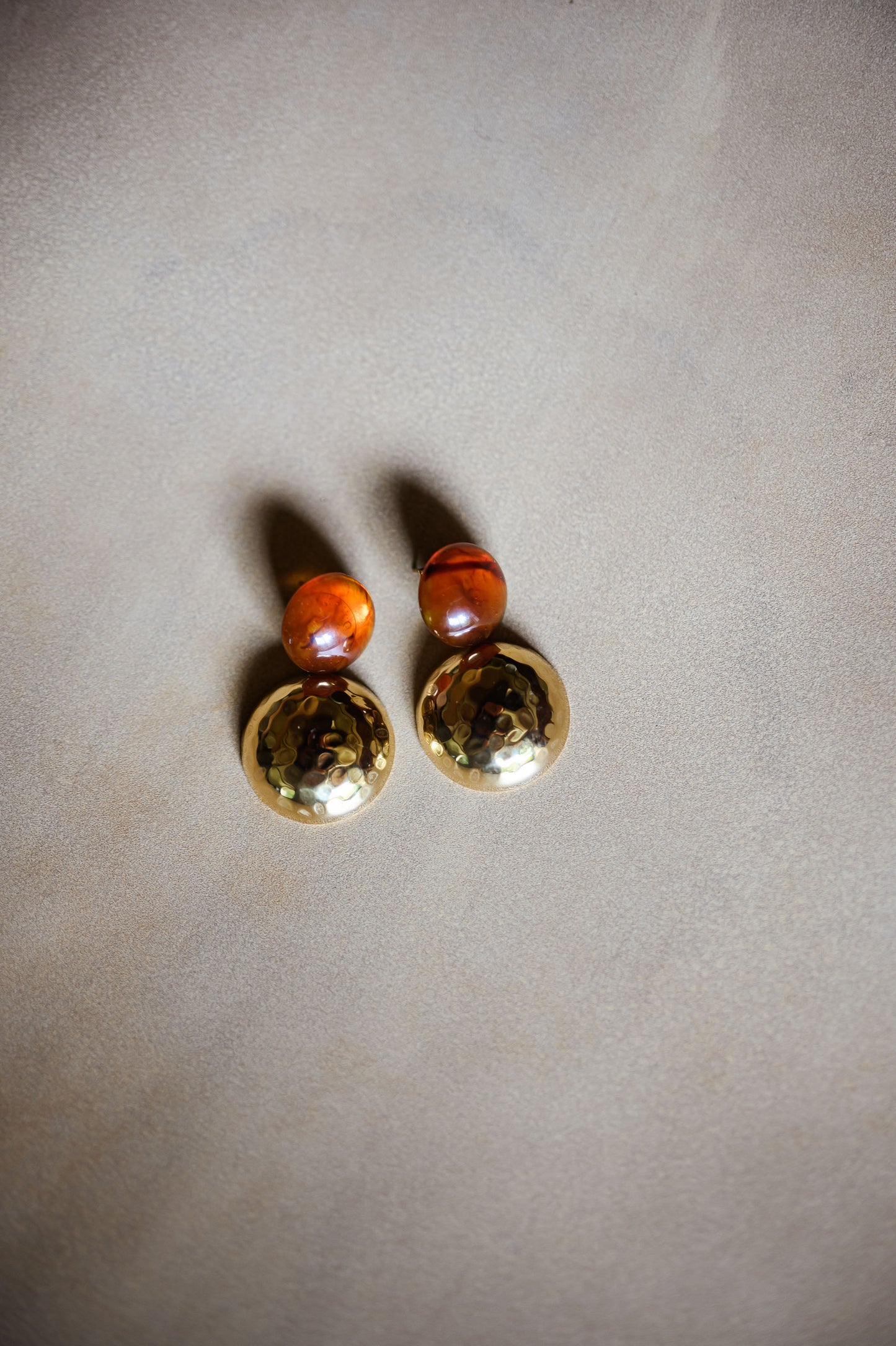 Golden and Brown Joal Earrings