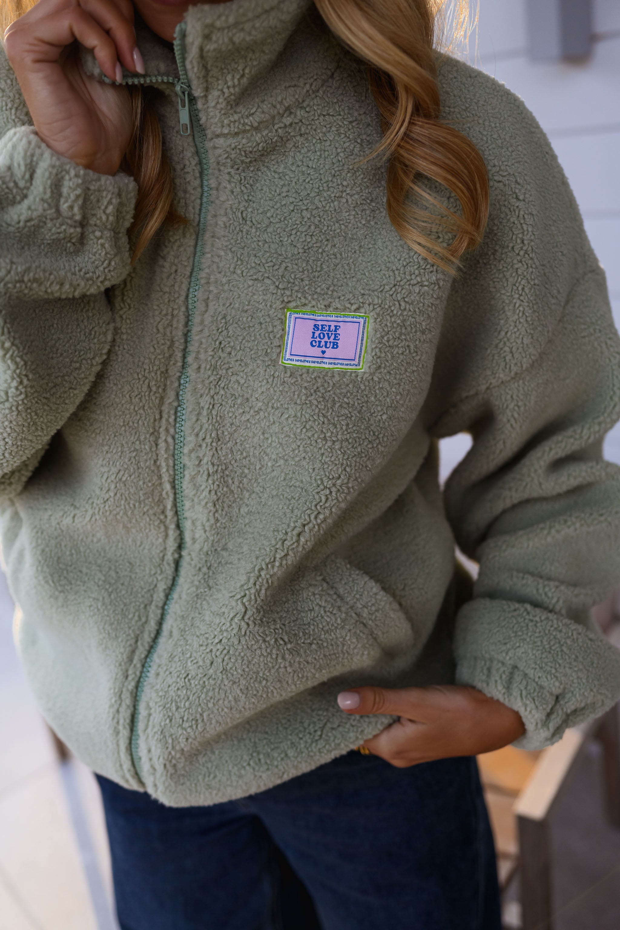 Green Ava Fleece Jacket