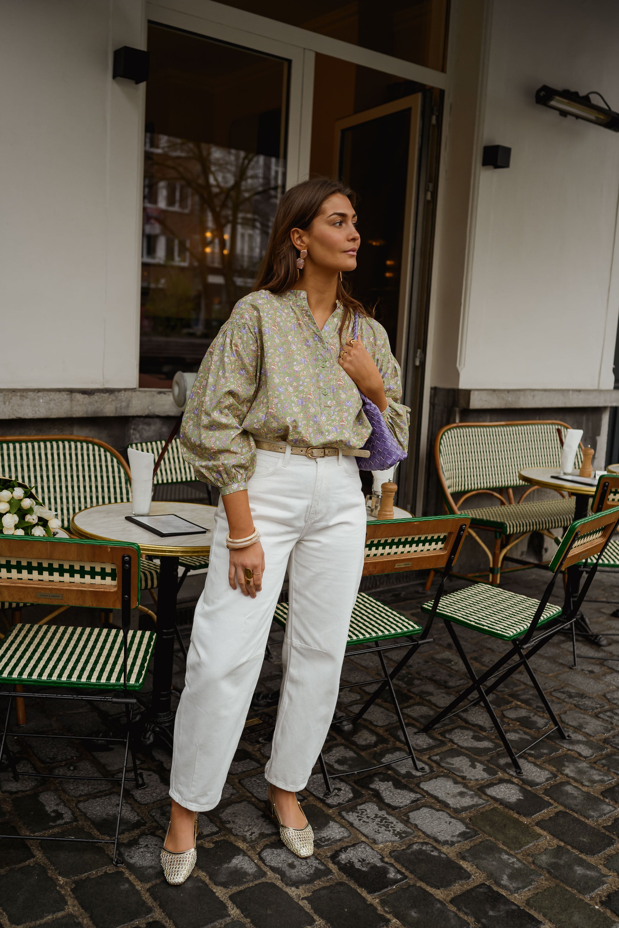 Green Floral Cadence Blouse