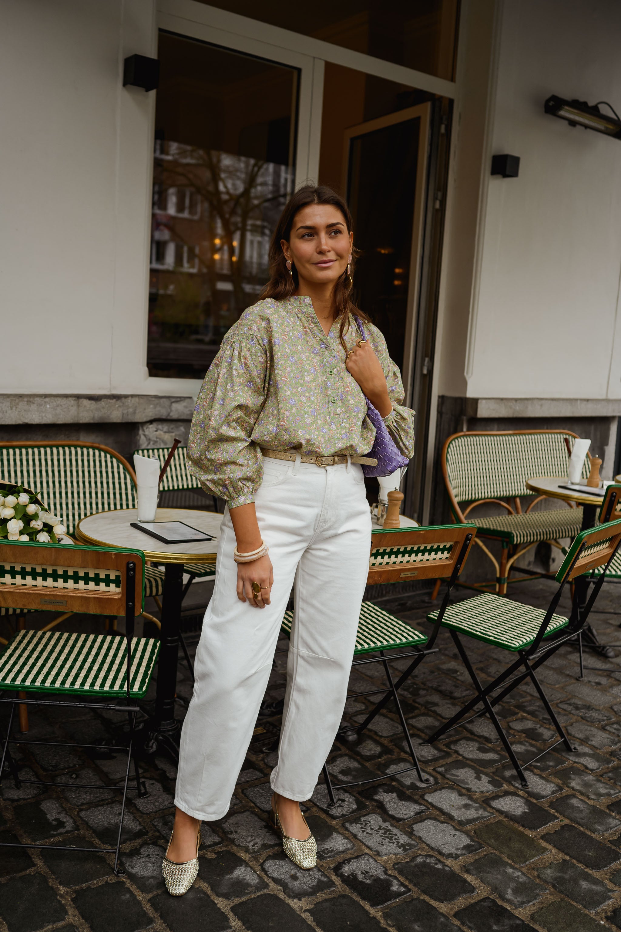 Green Floral Cadence Blouse
