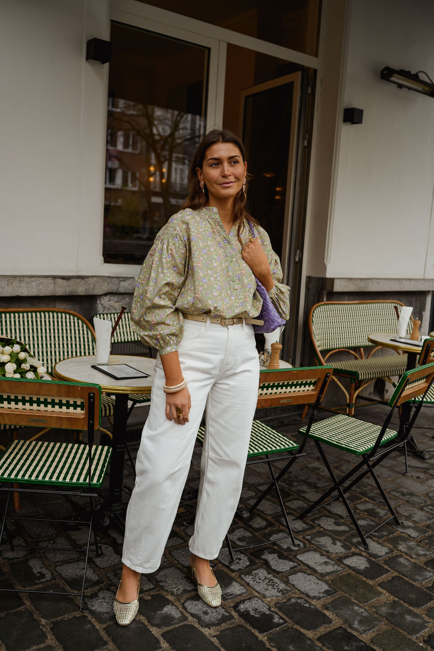Green Floral Cadence Blouse