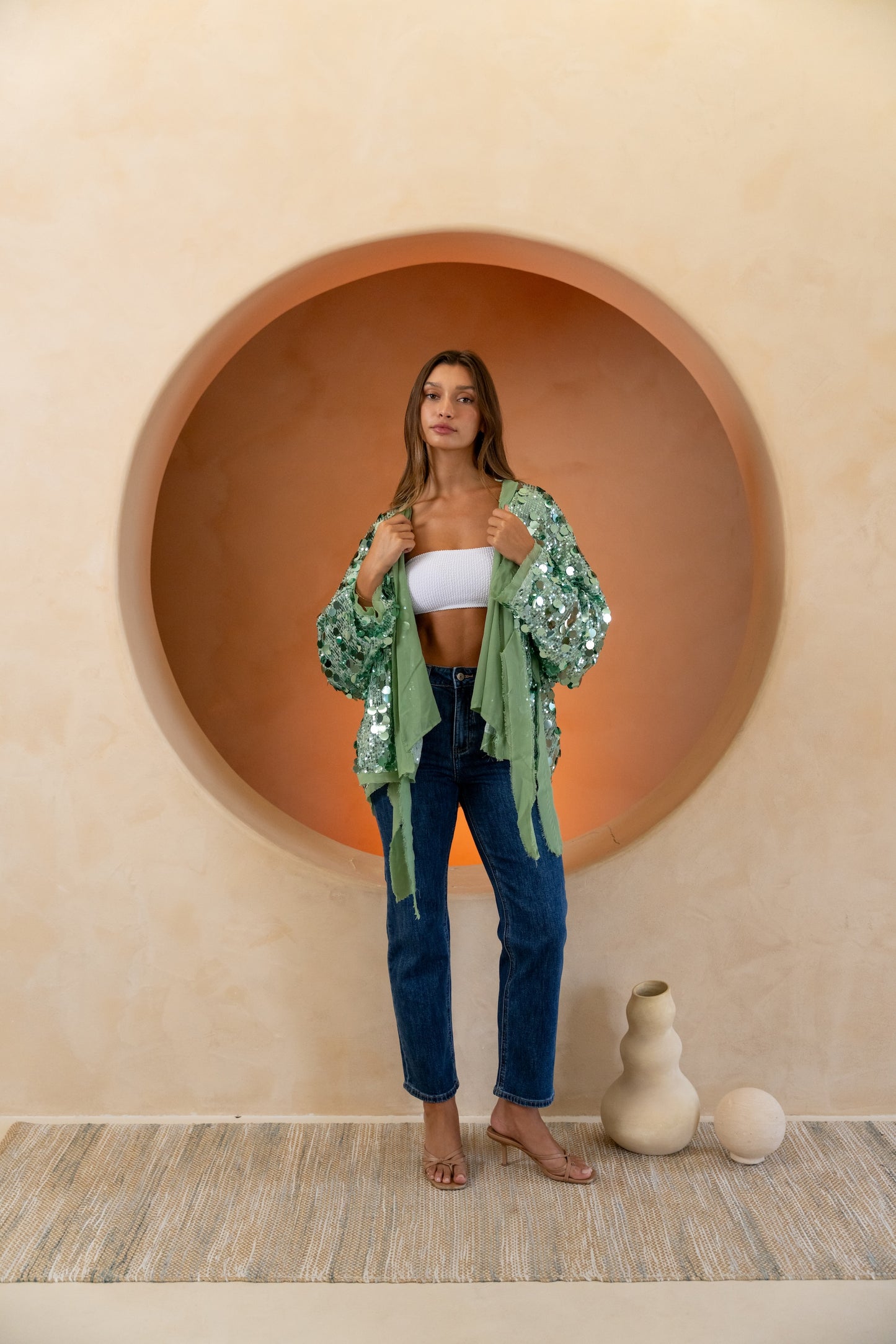 Green Hannah Cardigan