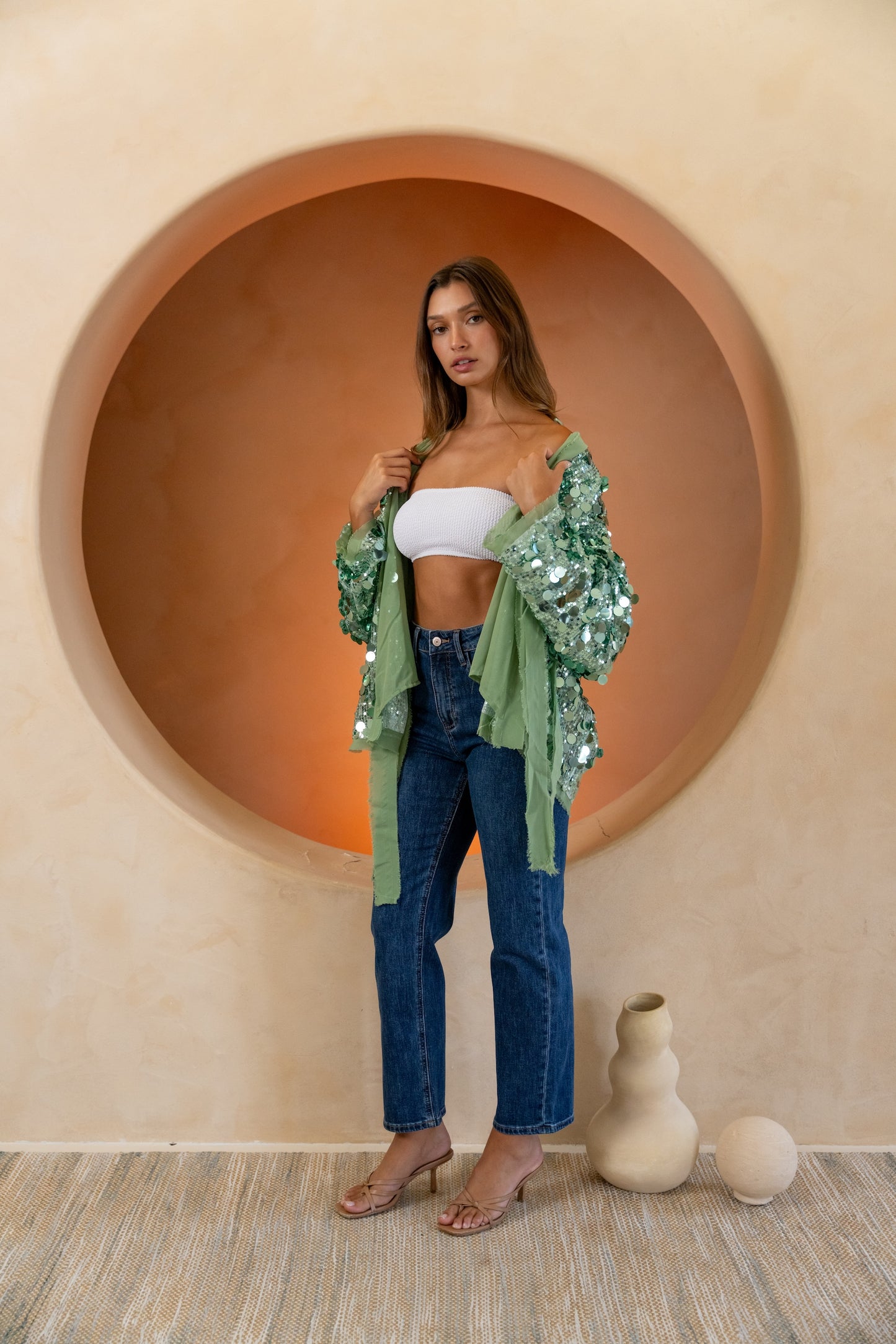 Green Hannah Cardigan