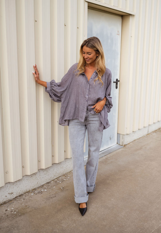Grey Checkered Sofia Shirt Easy Clothes North America Grey Checkered Sofia Shirt Easy Clothes North America