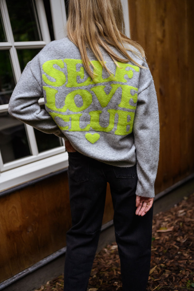 Grey Self Love Sweater