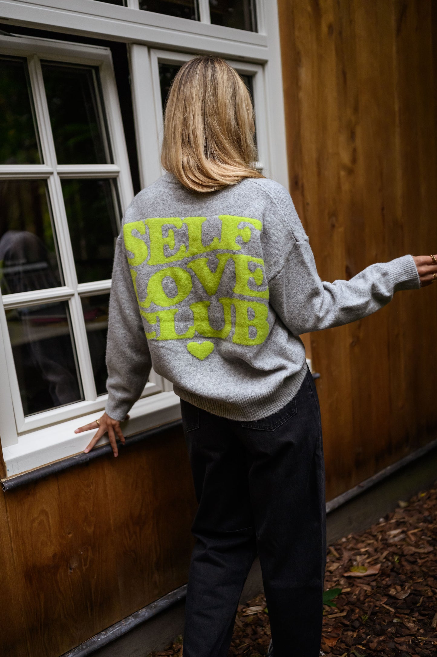Grey Self Love Sweater