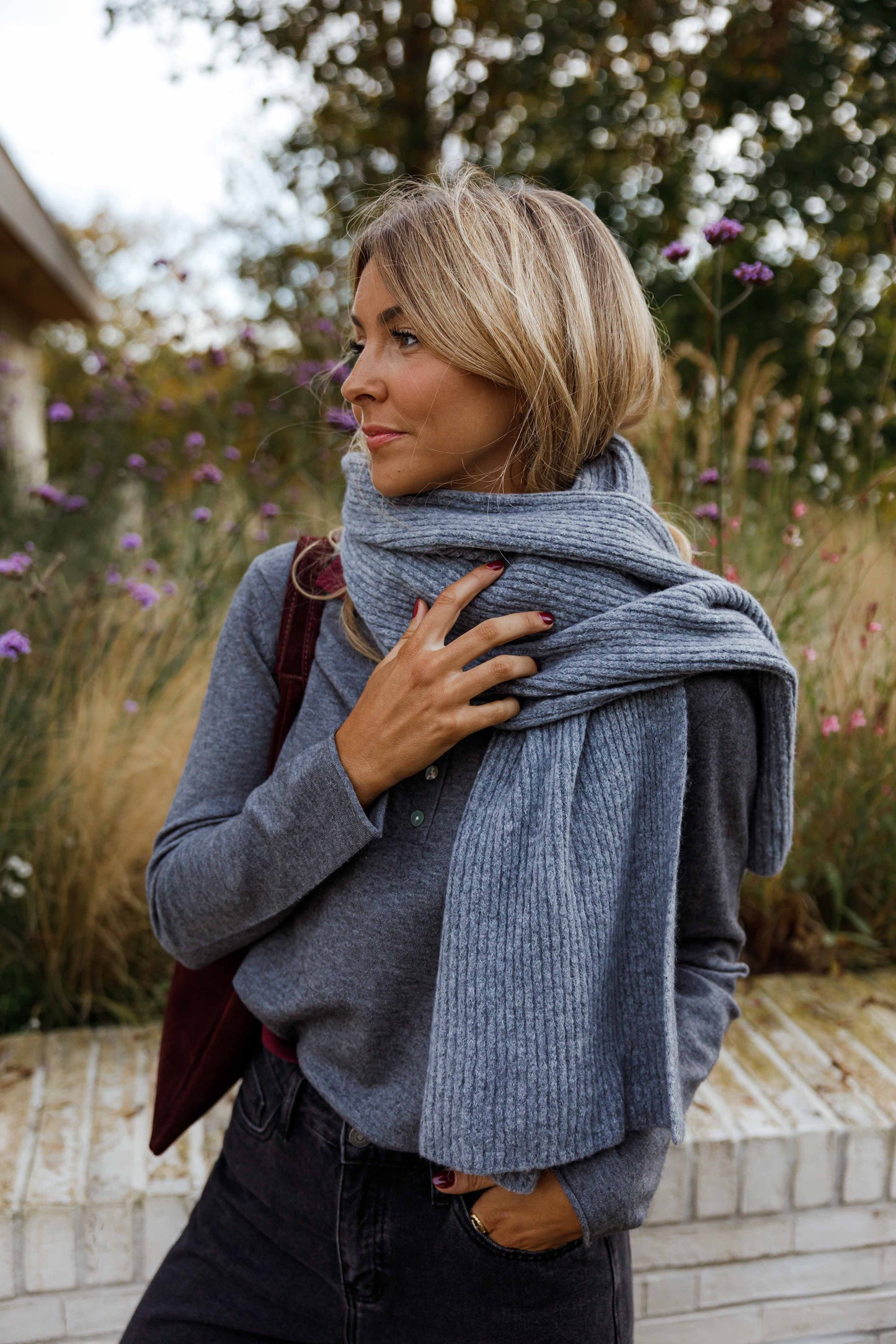 Grey Sera Scarf